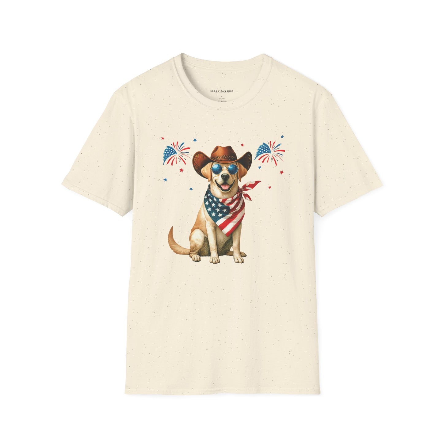 Patriotic Dog Tee | Softstyle Comfort for Dog Lovers, Print‑Perfect Finish & Everyday Wear