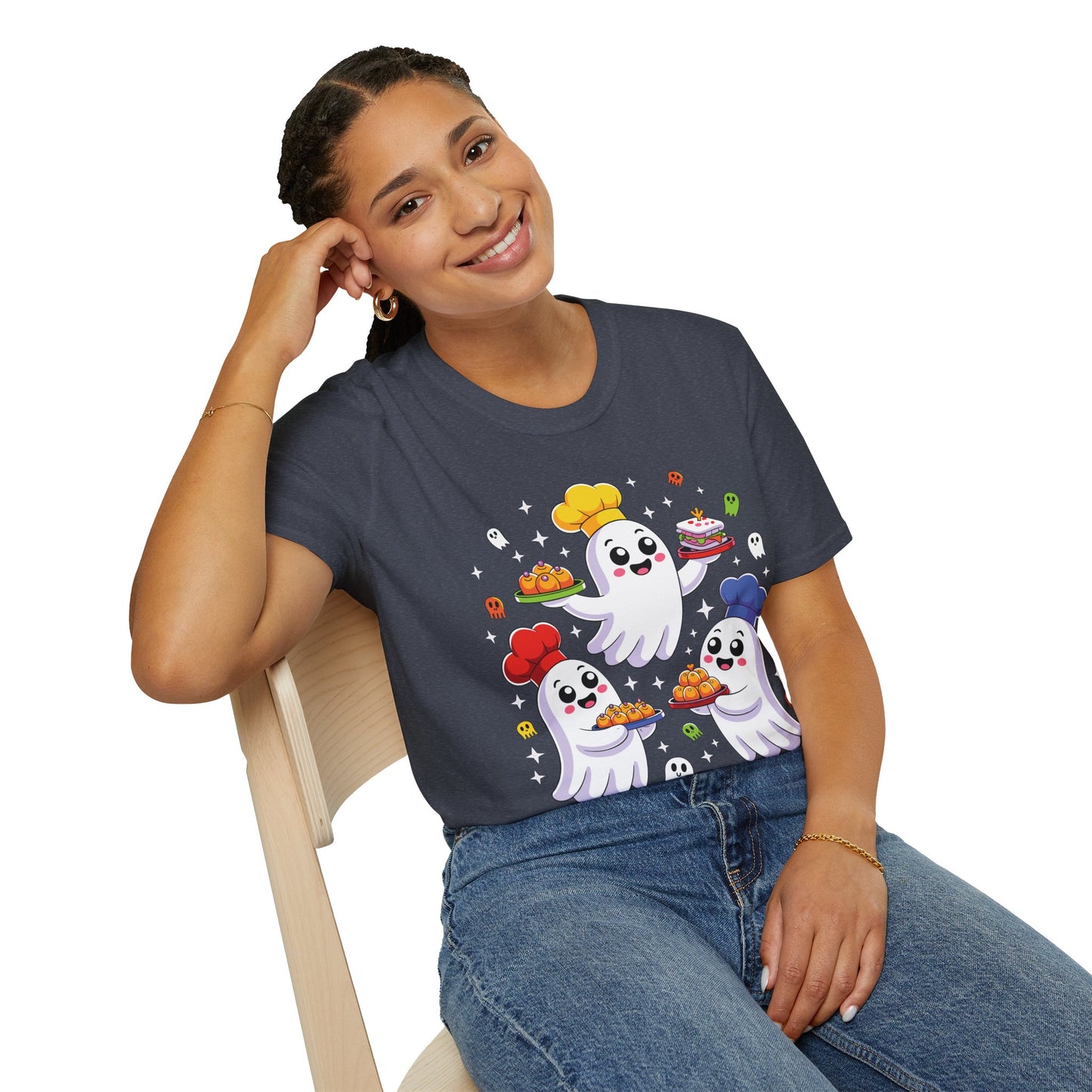 Ghostly Chefs Halloween Tee – Cute Spooky Kitchen Shirt for Foodie Fun & Costume Parties