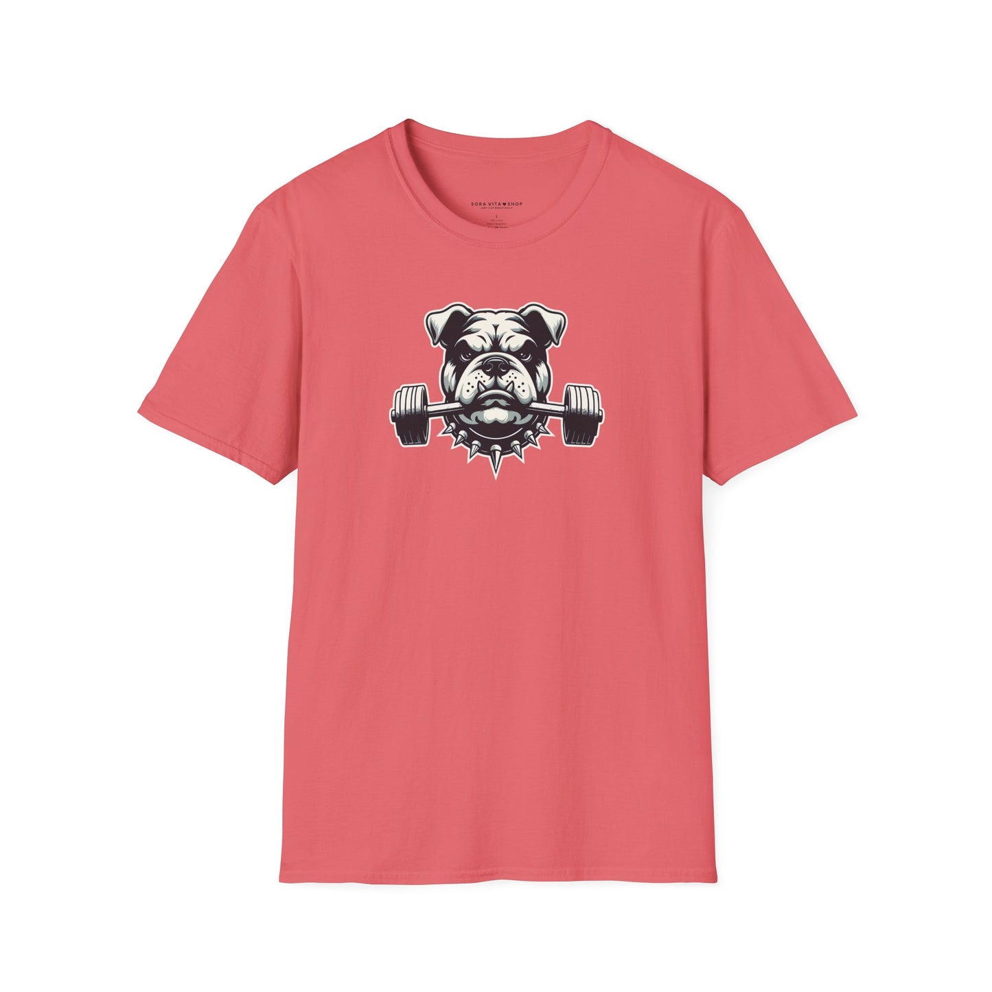 Fitness Bulldog Tee | Unisex Softstyle Comfort for Dog Lovers, Gym Warriors & Everyday Style