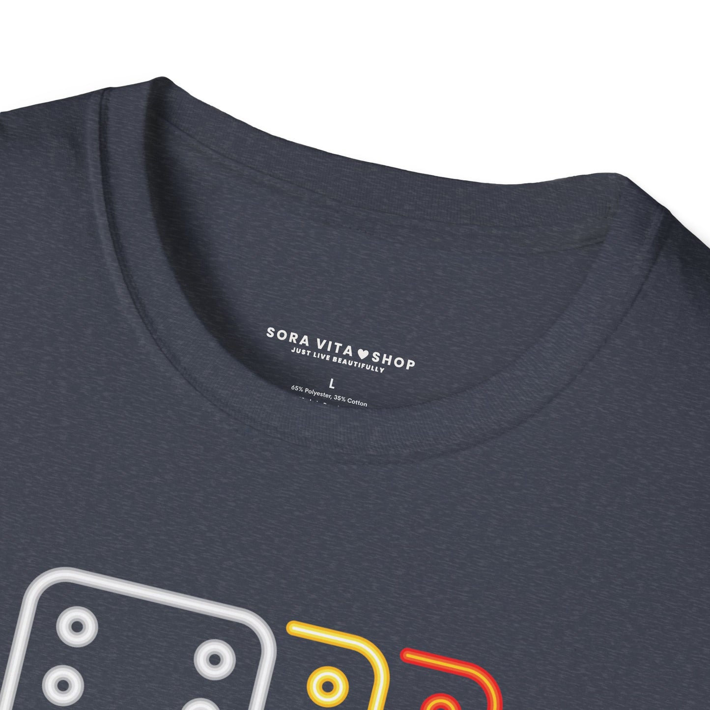 Domino Graphic T‑Shirt Unisex Softstyle Tee for Gamers, Arcade Style & Fun Casual Wear