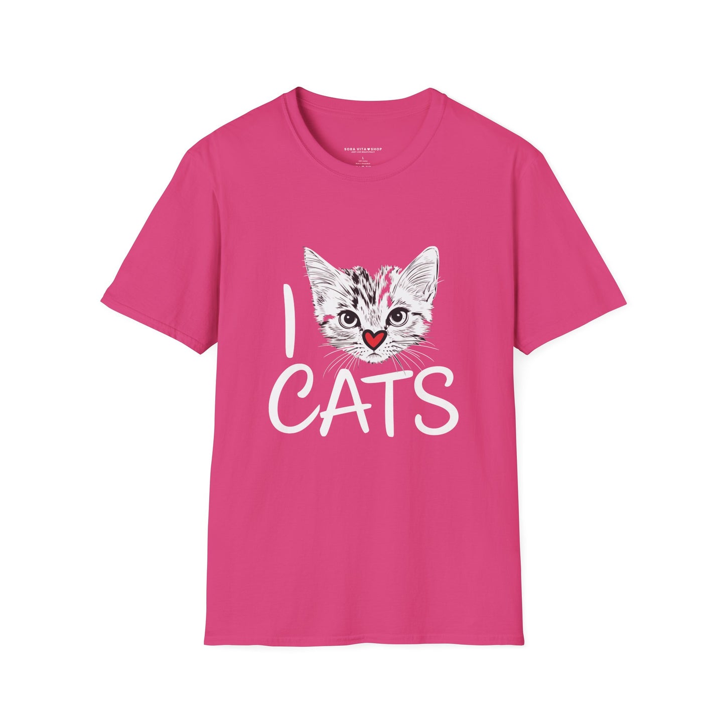 I CATS Funny Tee | Softstyle Comfort for Cat Lovers, Pet Owners & Everyday Durability