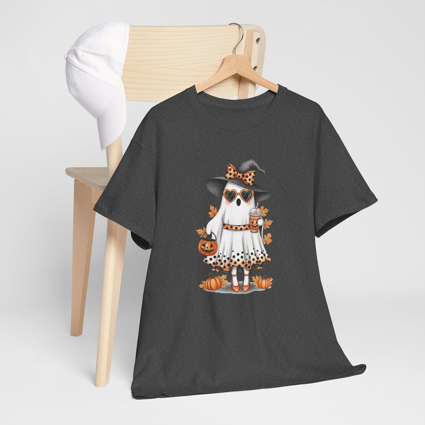 Spooky‑Cute Halloween Bunny Tee | Unisex Heavy Cotton Comfort for Fall Fun & Trick‑or‑Treat Vibes