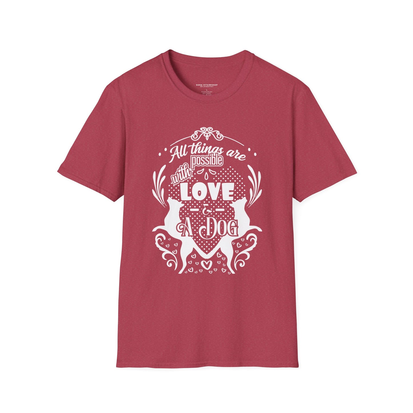 Dog Lover’s Quote Tee | Softstyle Comfort for Pet Parents, Dog Walkers & Everyday Animal Lovers