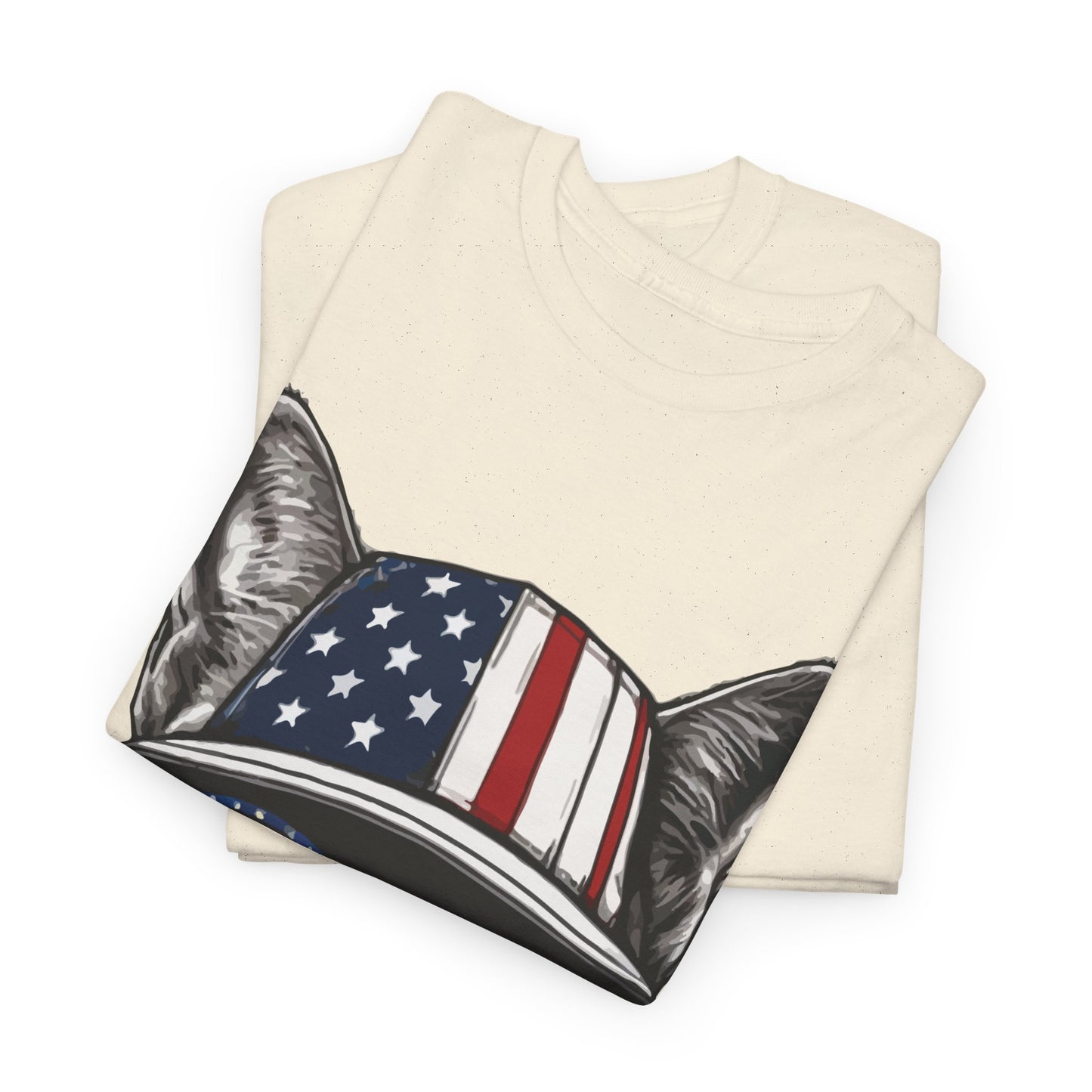 Patriotic Cat T‑Shirt – Festive USA Sunglasses Tee for Proud Pet Lovers & Summer Celebrations