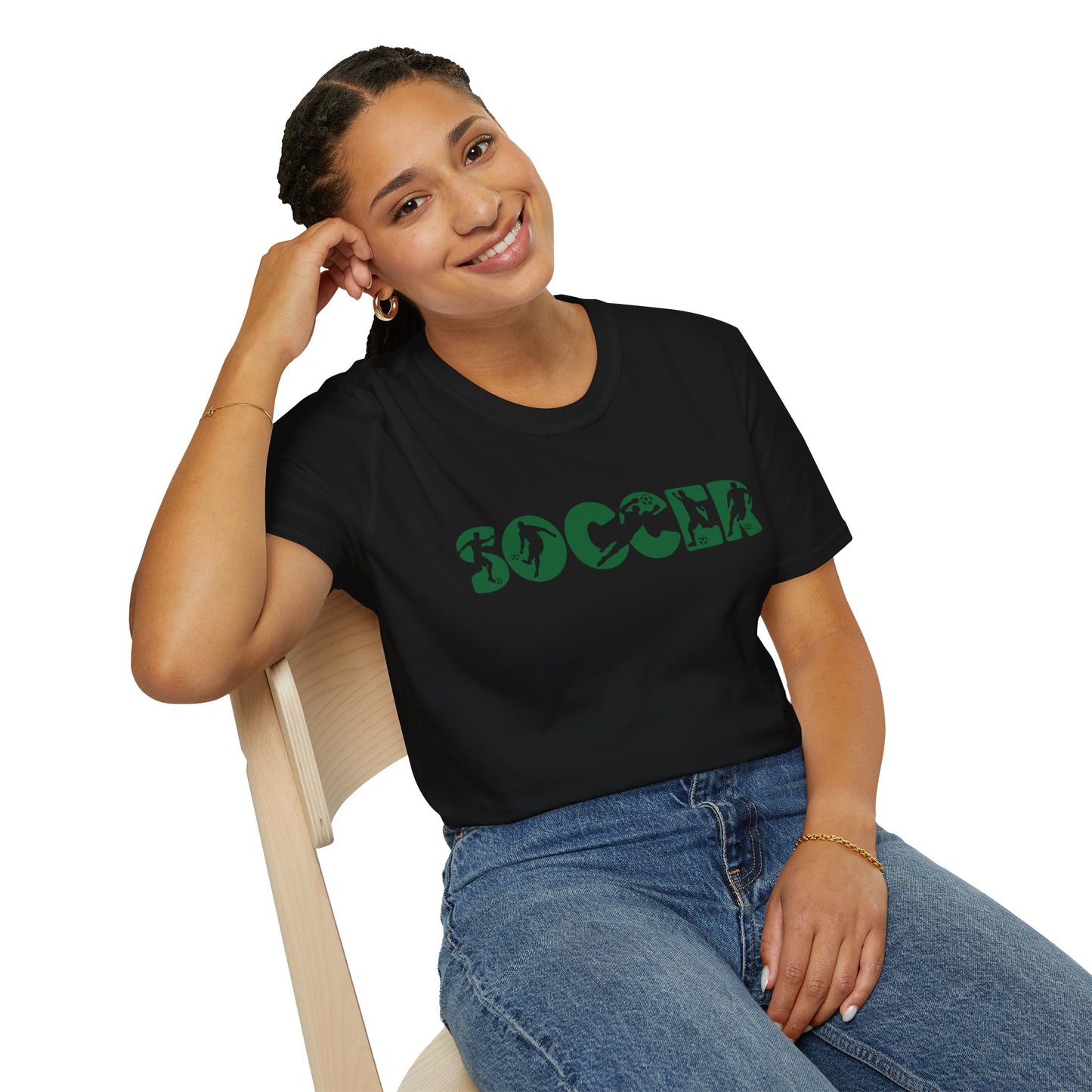Goal‑Getter Comfort – Soccer Fan Unisex Softstyle Tee | All‑Day Wear, Game‑Day Energy, Perfect Gift for Players & Supporters