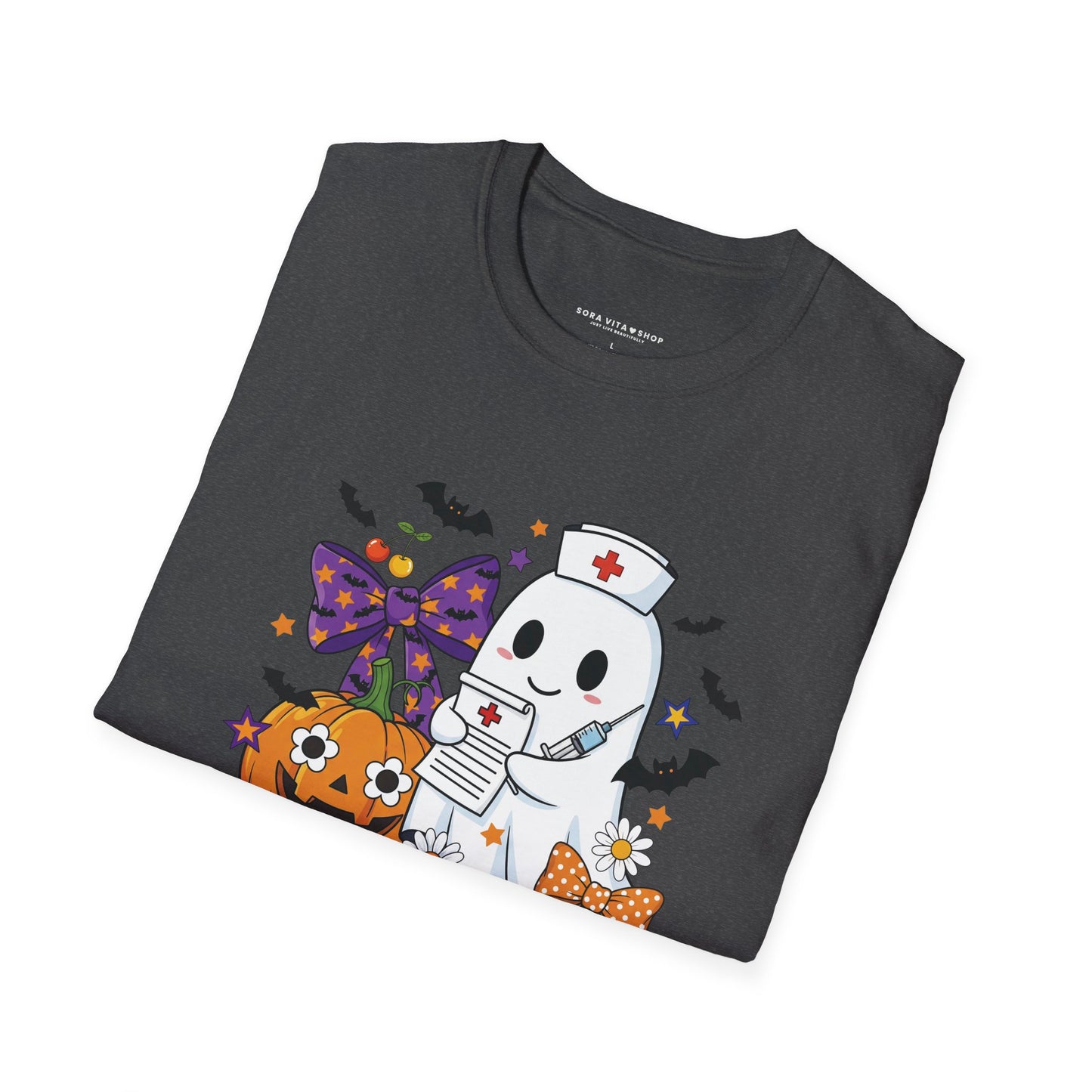 Halloween Ghost Tee – Cute & Spooky Unisex Shirt for Trick‑or‑Treat Fun and Fall Festivities