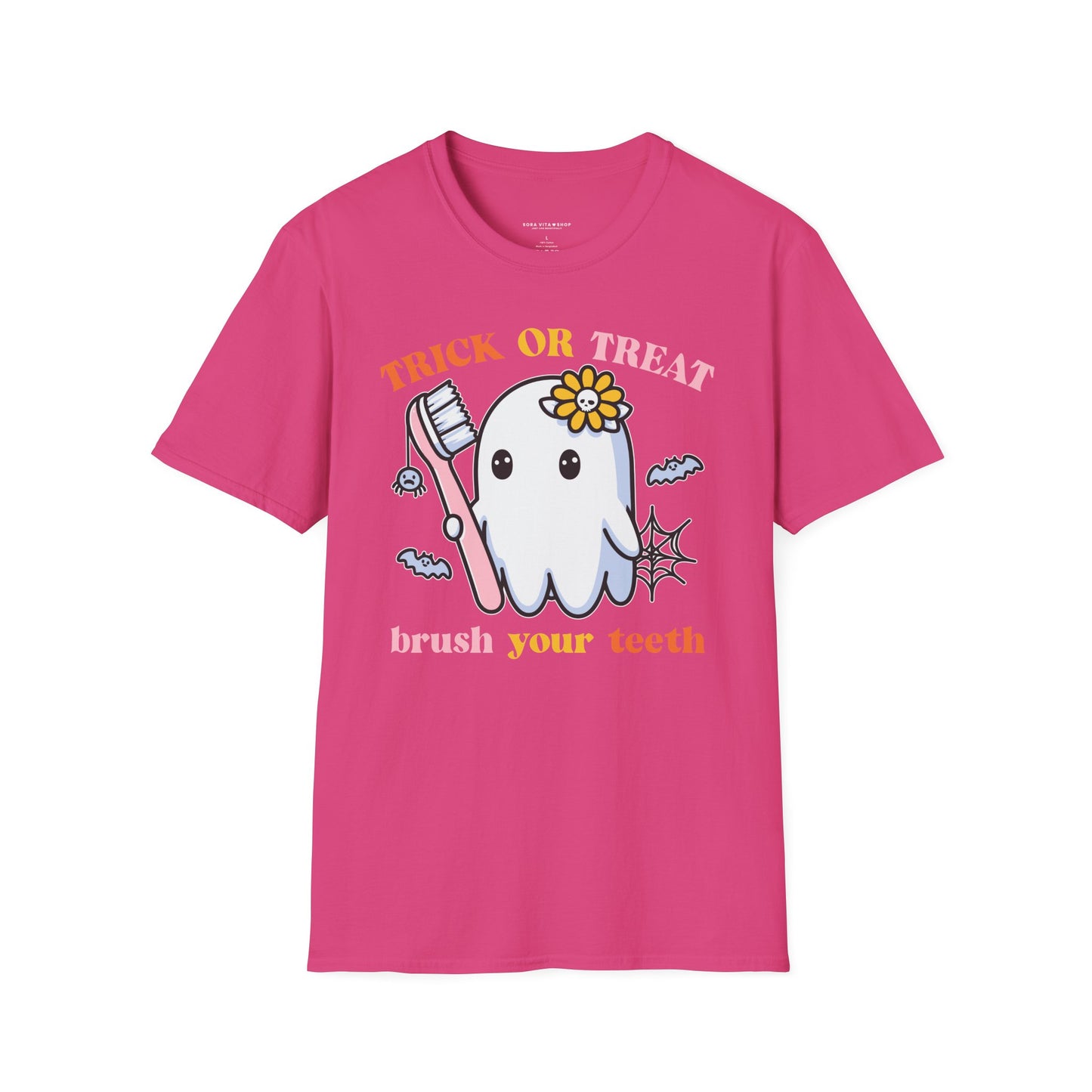 Halloween Tooth Care Ghost Tee – Fun Spooky Season Shirt for Kids & Adults, Trick‑or‑Treat & Party Ready