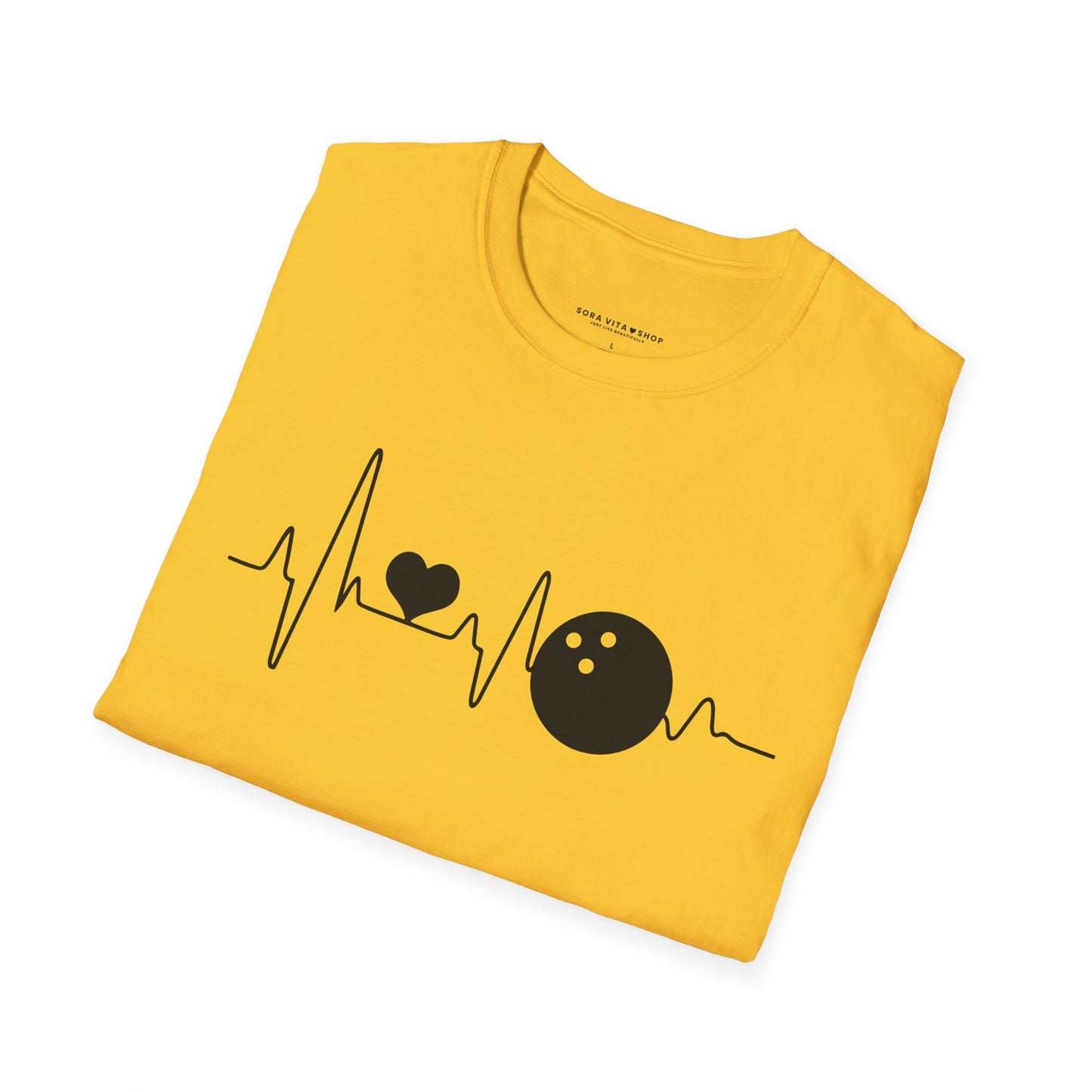 Heartbeat Bowling Softstyle Tee – All‑Day Comfort, Game‑Day Energy, Perfect Gift for Bowlers & Alley Legends