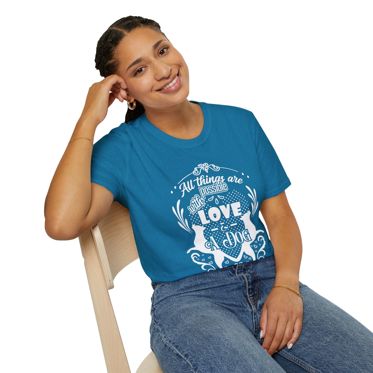 Dog Lover’s Quote Tee | Softstyle Comfort for Pet Parents, Dog Walkers & Everyday Animal Lovers
