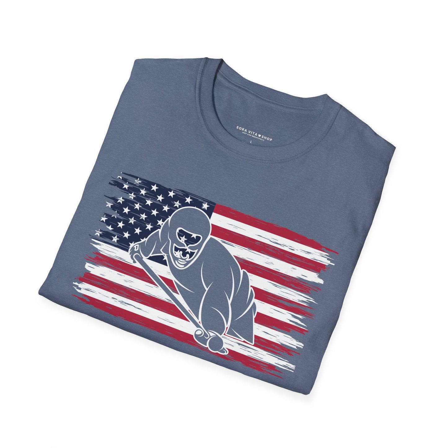 American Flag Billiards Tee – Fall‑Ready Comfort, Game‑Day Energy