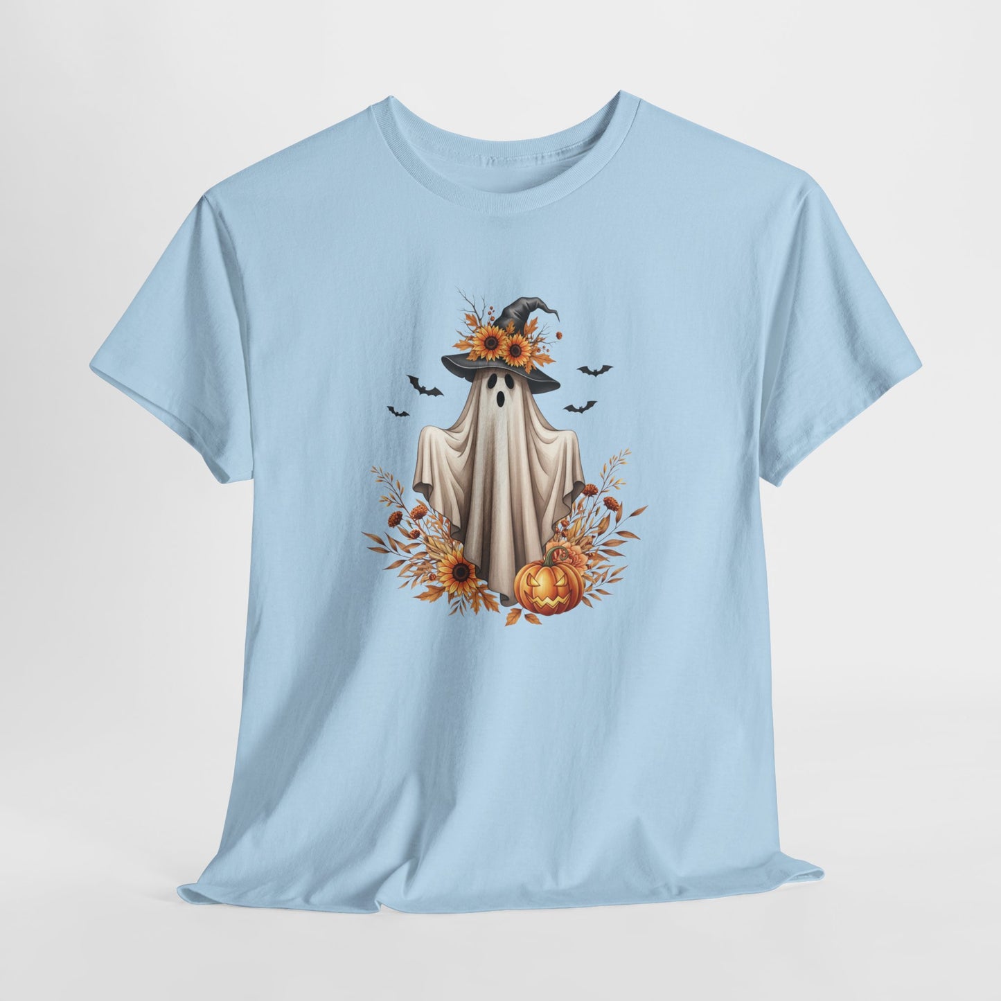 Halloween Ghost Tee – Spooky Autumn Unisex Shirt for Parties, Cozy Fall Days & Festive Fun