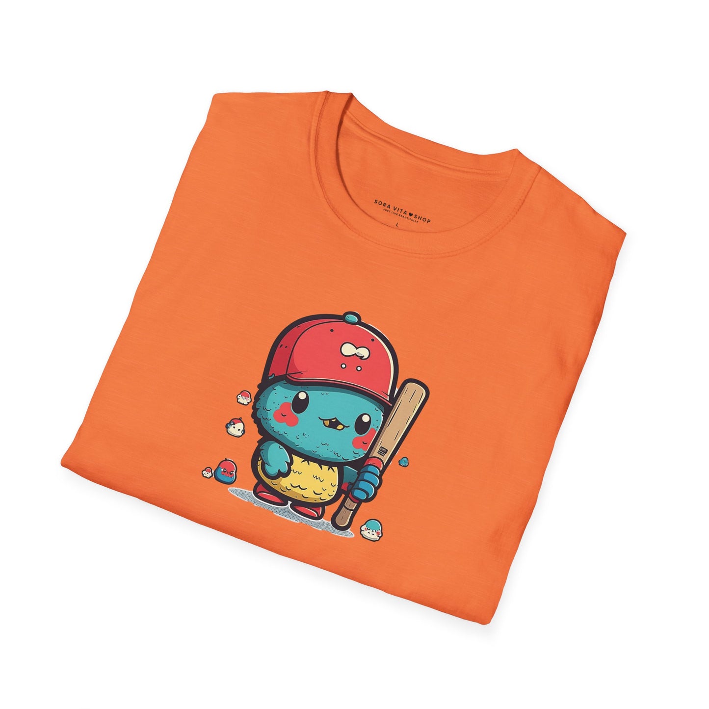 Adorable Cartoon Baseball Tee ⚾ | Fun Unisex Comfort for Kids & Adults, Perfect for Birthdays, Camps & Everyday Play