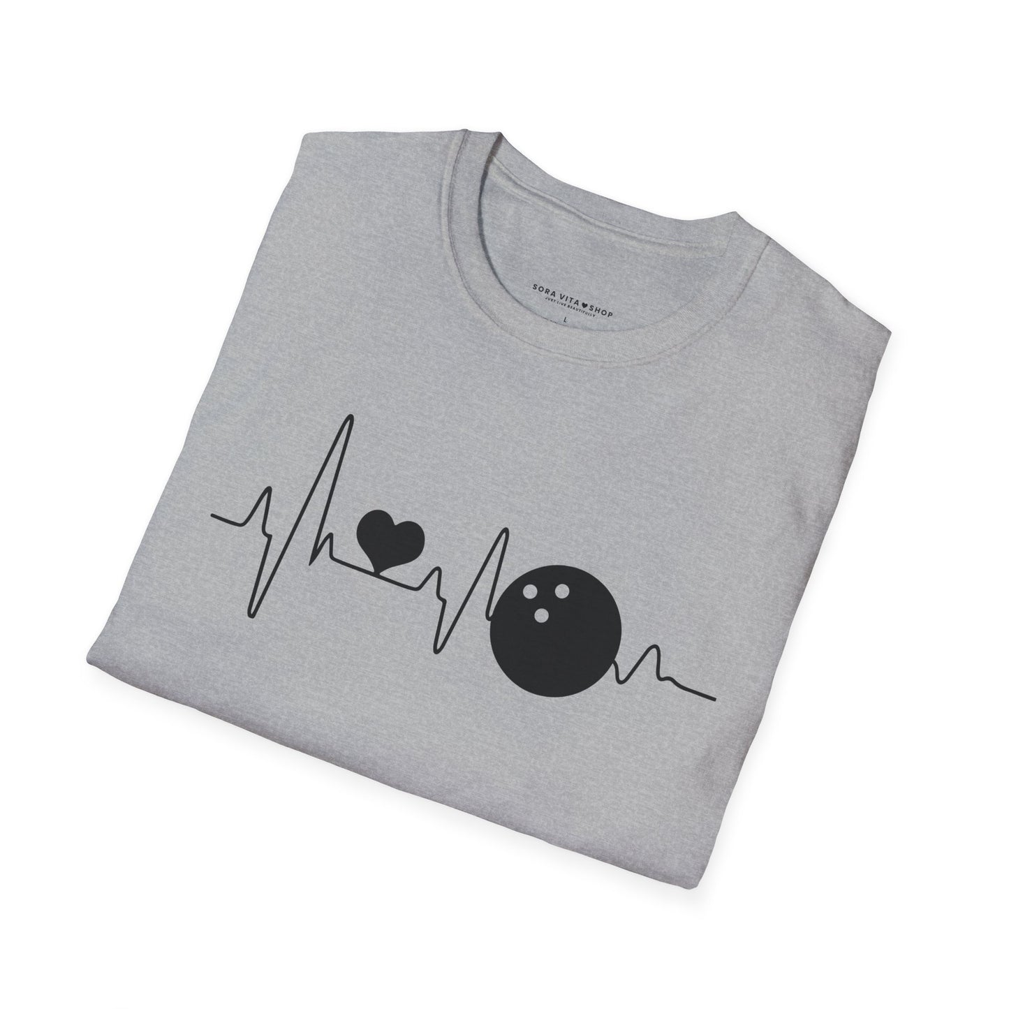 Heartbeat Bowling Softstyle Tee – All‑Day Comfort, Game‑Day Energy, Perfect Gift for Bowlers & Alley Legends