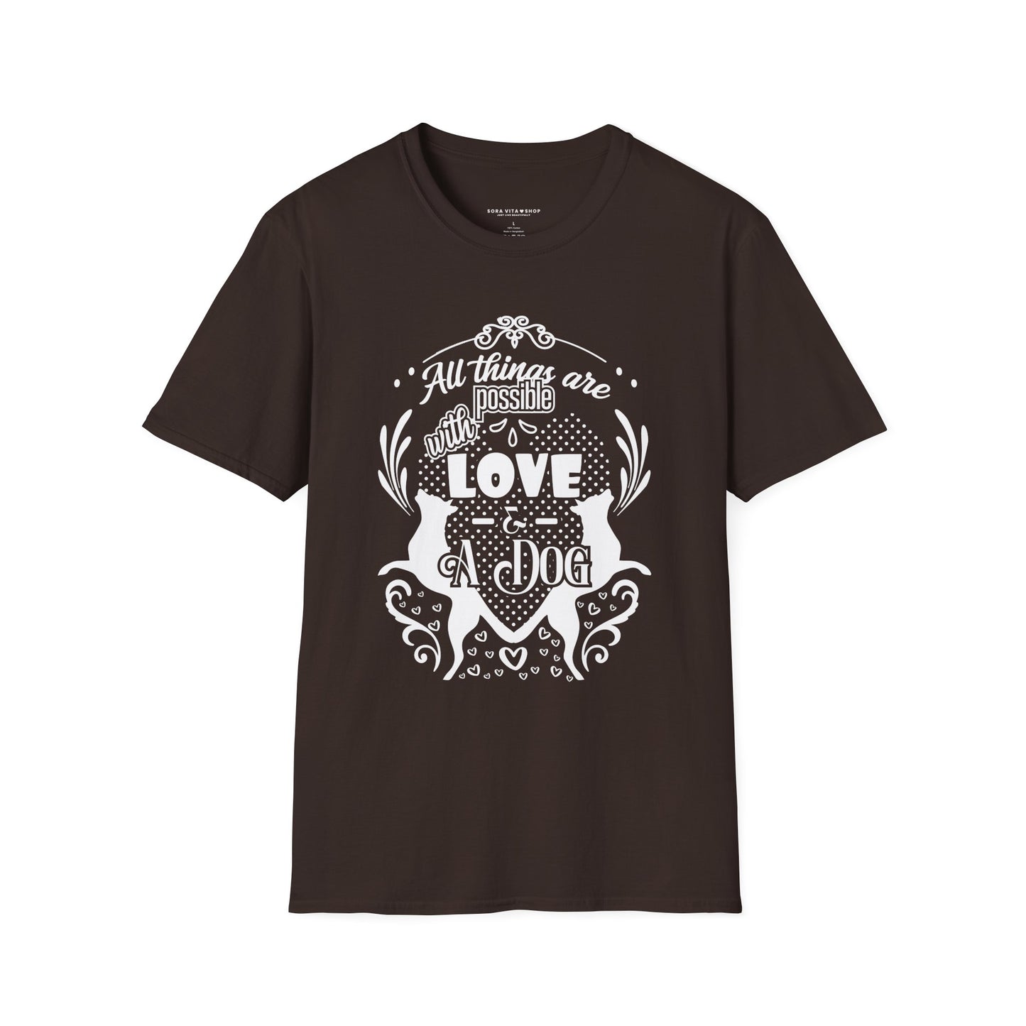 Dog Lover’s Quote Tee | Softstyle Comfort for Pet Parents, Dog Walkers & Everyday Animal Lovers