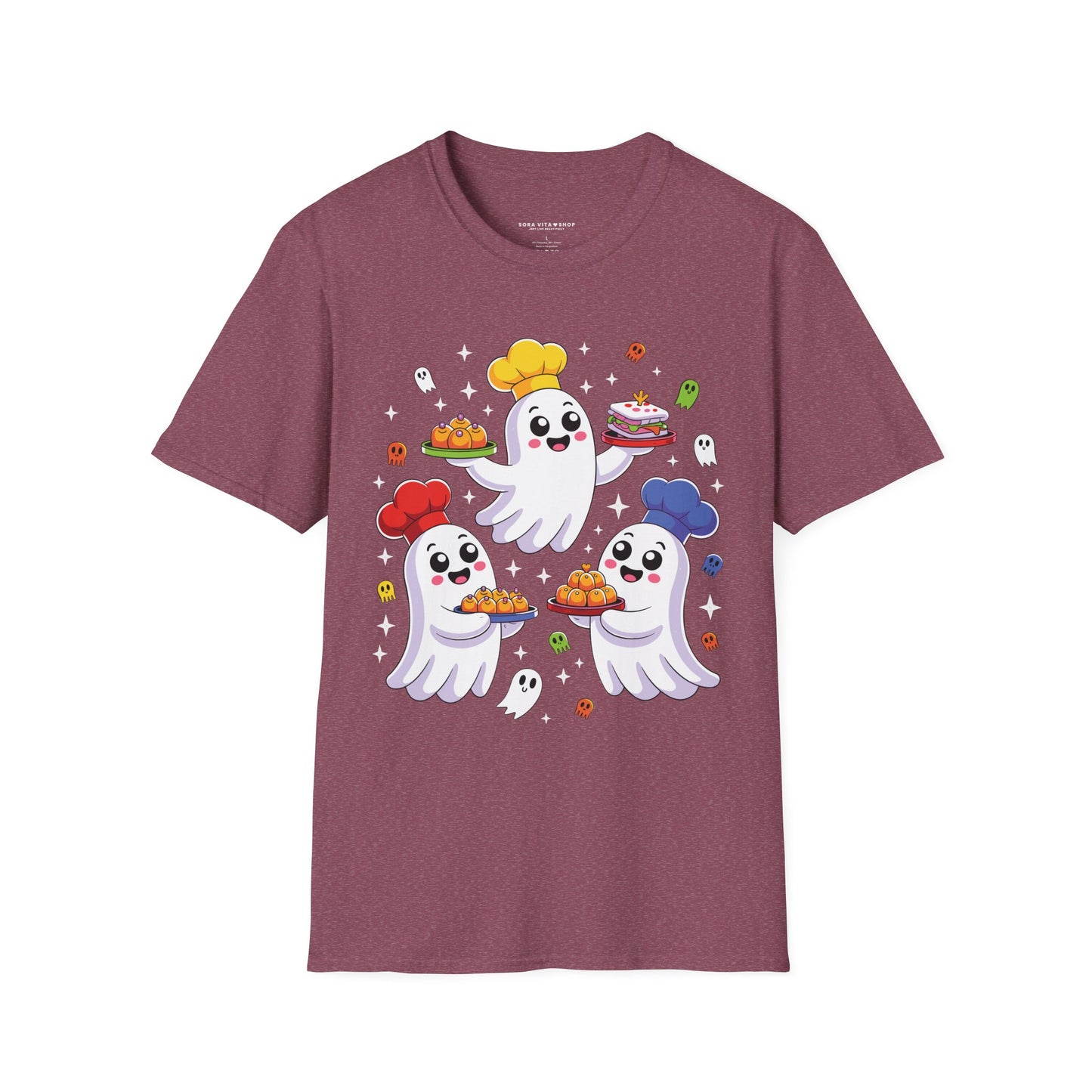 Ghostly Chefs Halloween Tee – Cute Spooky Kitchen Shirt for Foodie Fun & Costume Parties