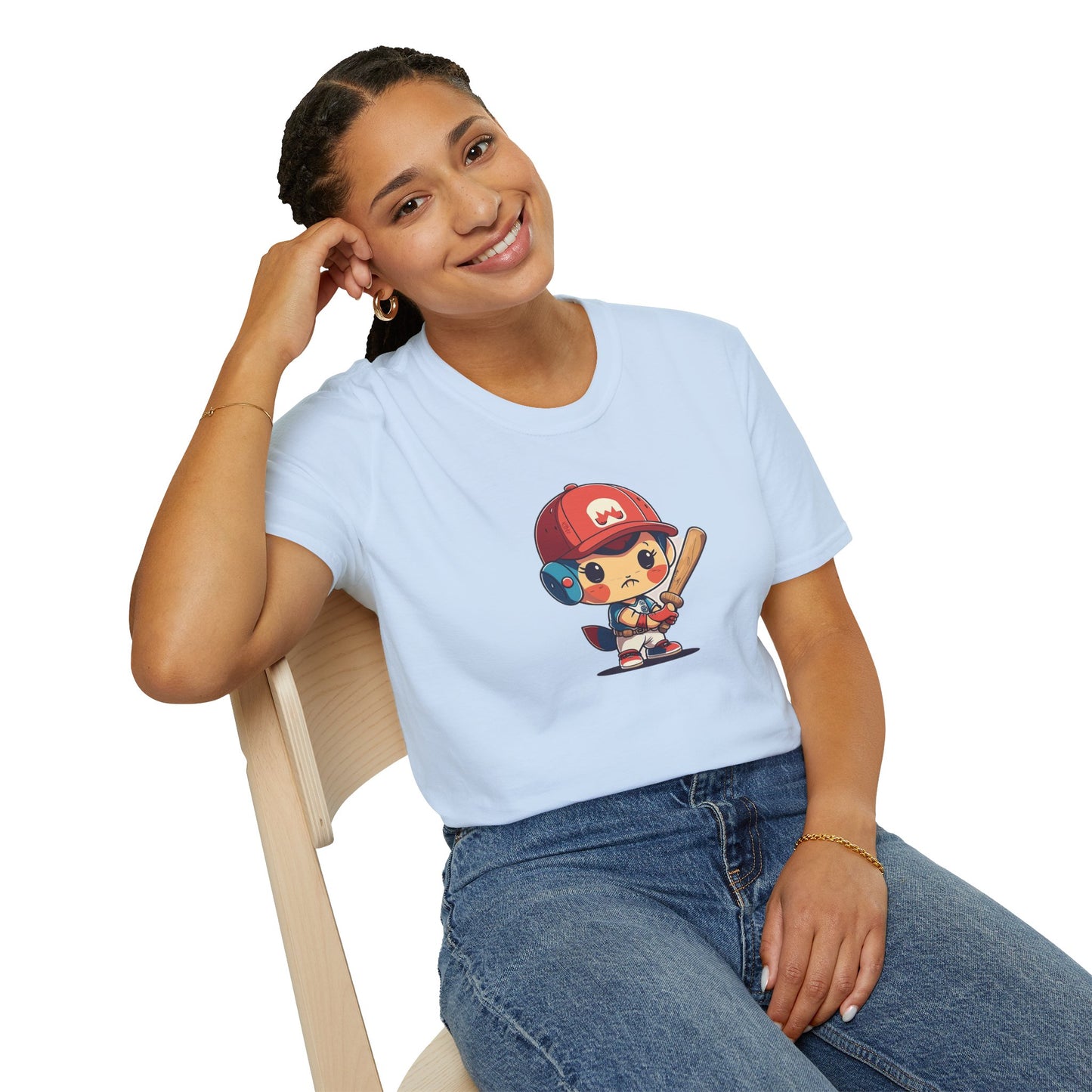 Cute Baseball Kid Softstyle Tee ⚾ | Playful Unisex Comfort for Sports Lovers, Summer Fun & Everyday Joy
