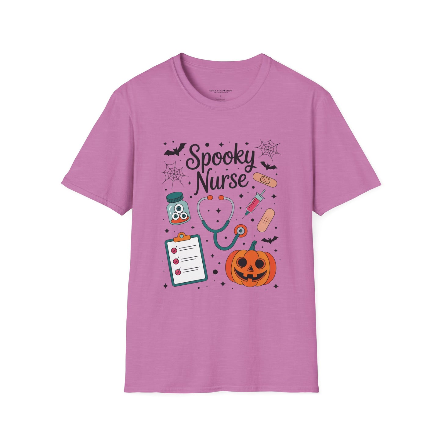 Spooky Nurse Halloween Tee – Funny Medical Staff Shirt for Festive Fall Fun & Costume Parties