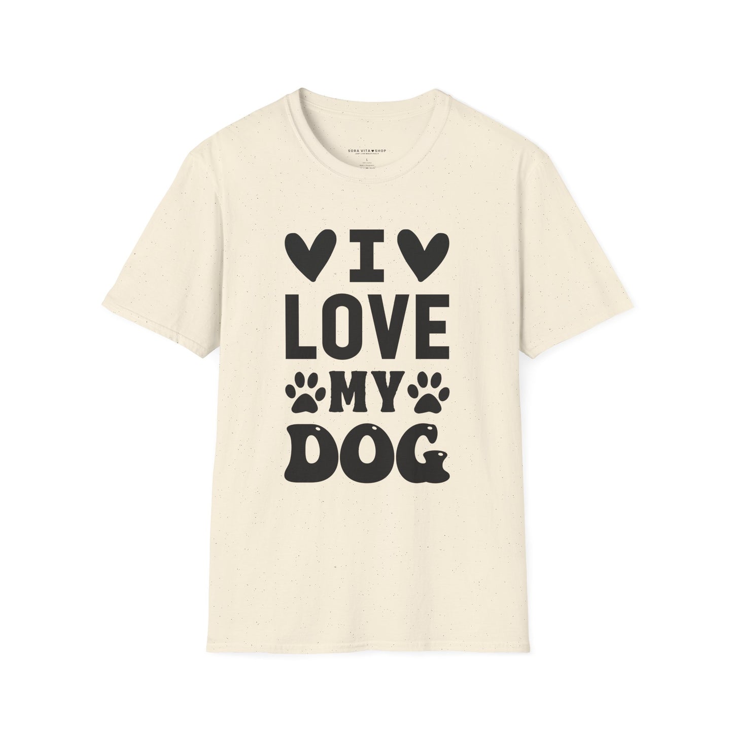 I Love My Dog Softstyle Tee | Unisex Comfort for Pet Parents, Dog Moms & Everyday Animal Lovers