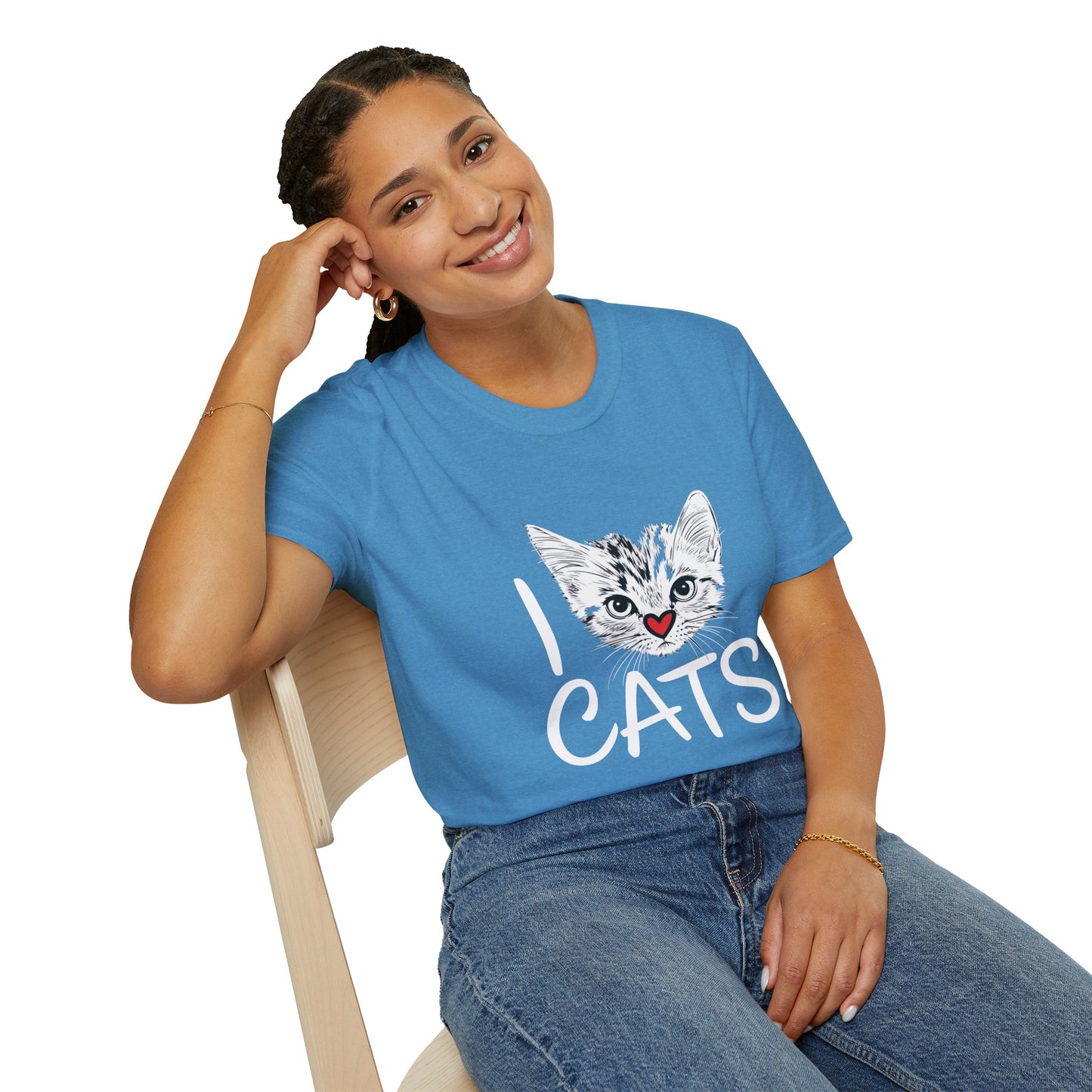 I CATS Funny Tee | Softstyle Comfort for Cat Lovers, Pet Owners & Everyday Durability