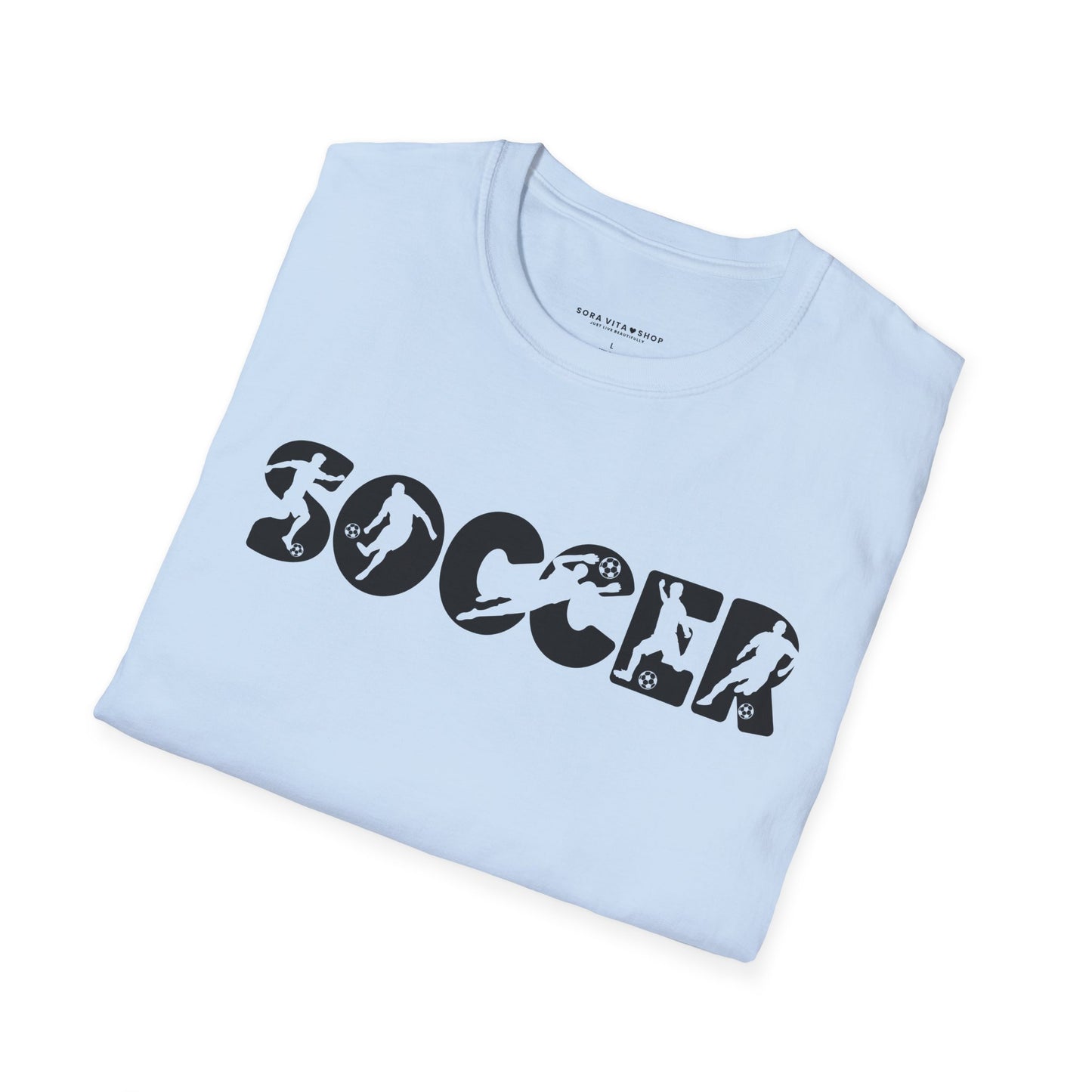 Goal‑Getter Comfort – Soccer Fan Unisex Softstyle Tee | All‑Day Wear, Game‑Day Energy, Perfect Gift for Players & Supporters