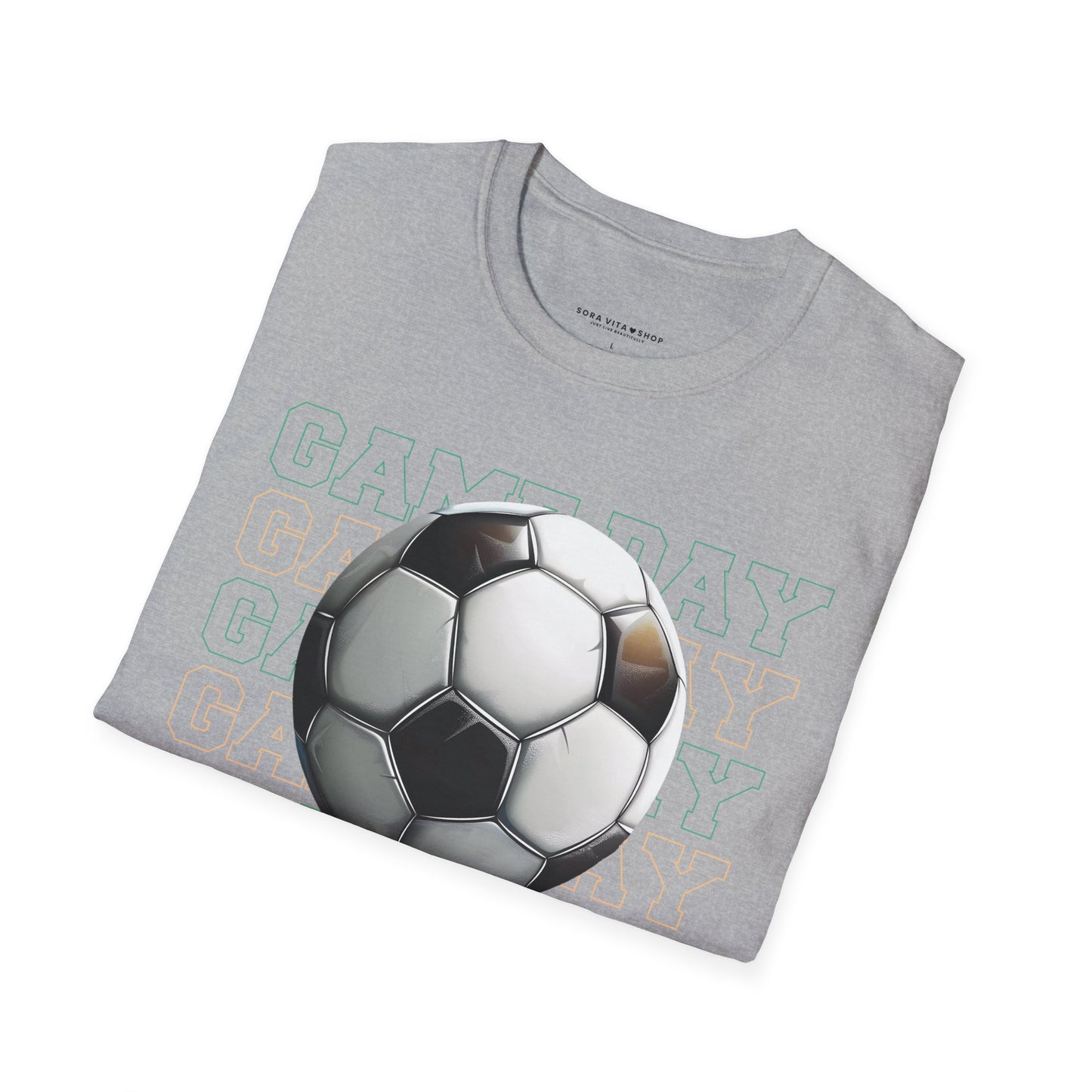 Game Day Vibes T‑Shirt – Soccer Fan Tee for Match Day Energy, Comfort & Team Spirit