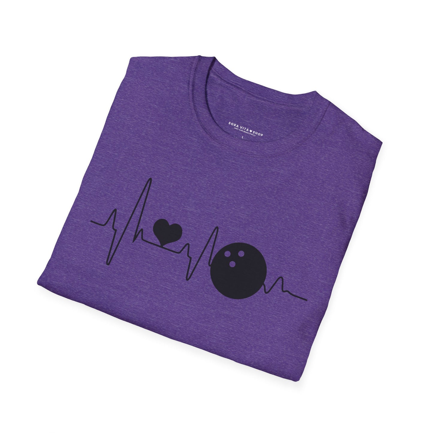 Heartbeat Bowling Softstyle Tee – All‑Day Comfort, Game‑Day Energy, Perfect Gift for Bowlers & Alley Legends