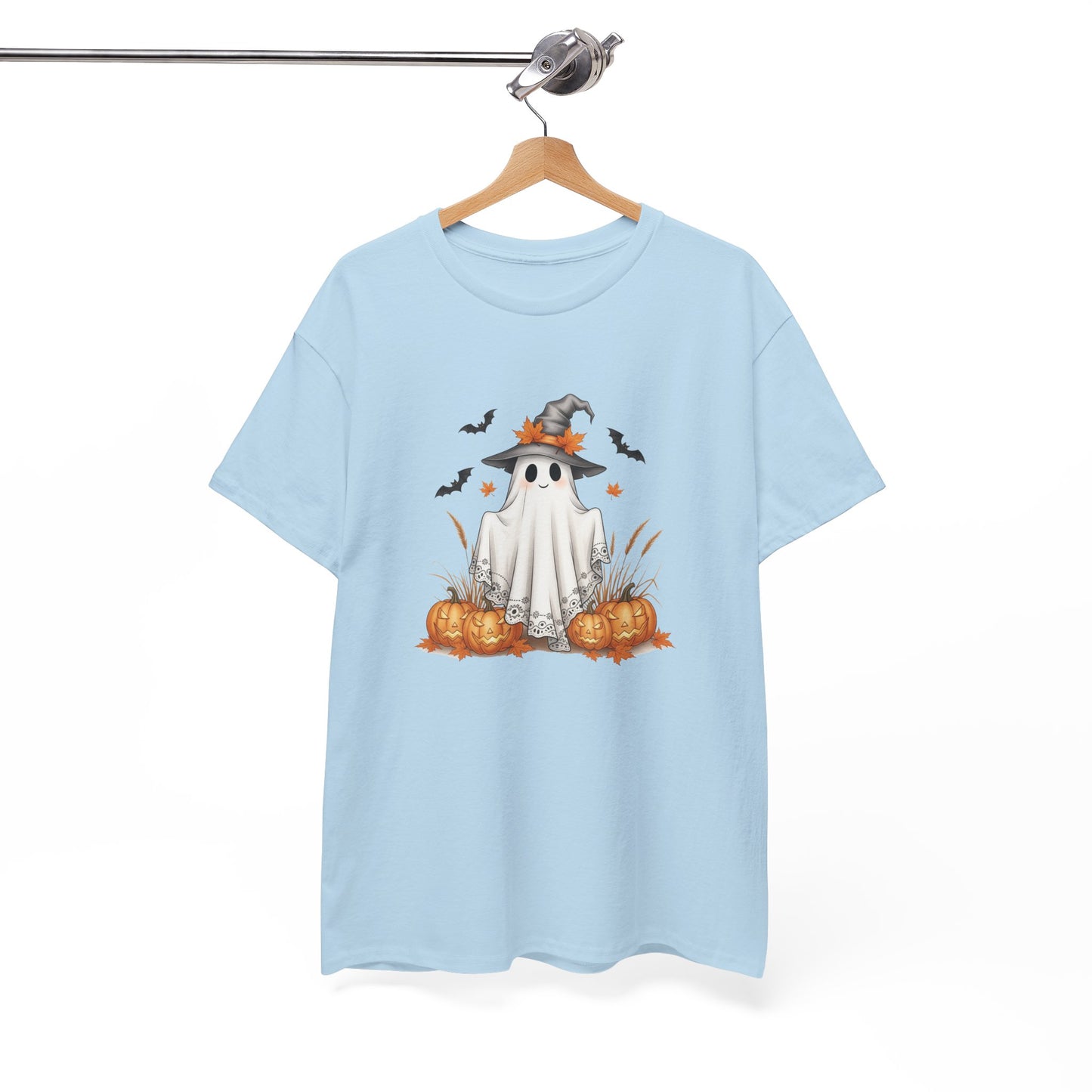 Spooky Ghost Halloween Tee – Festive Unisex Shirt for Parties, Fall Fashion & Pumpkin Season Fun