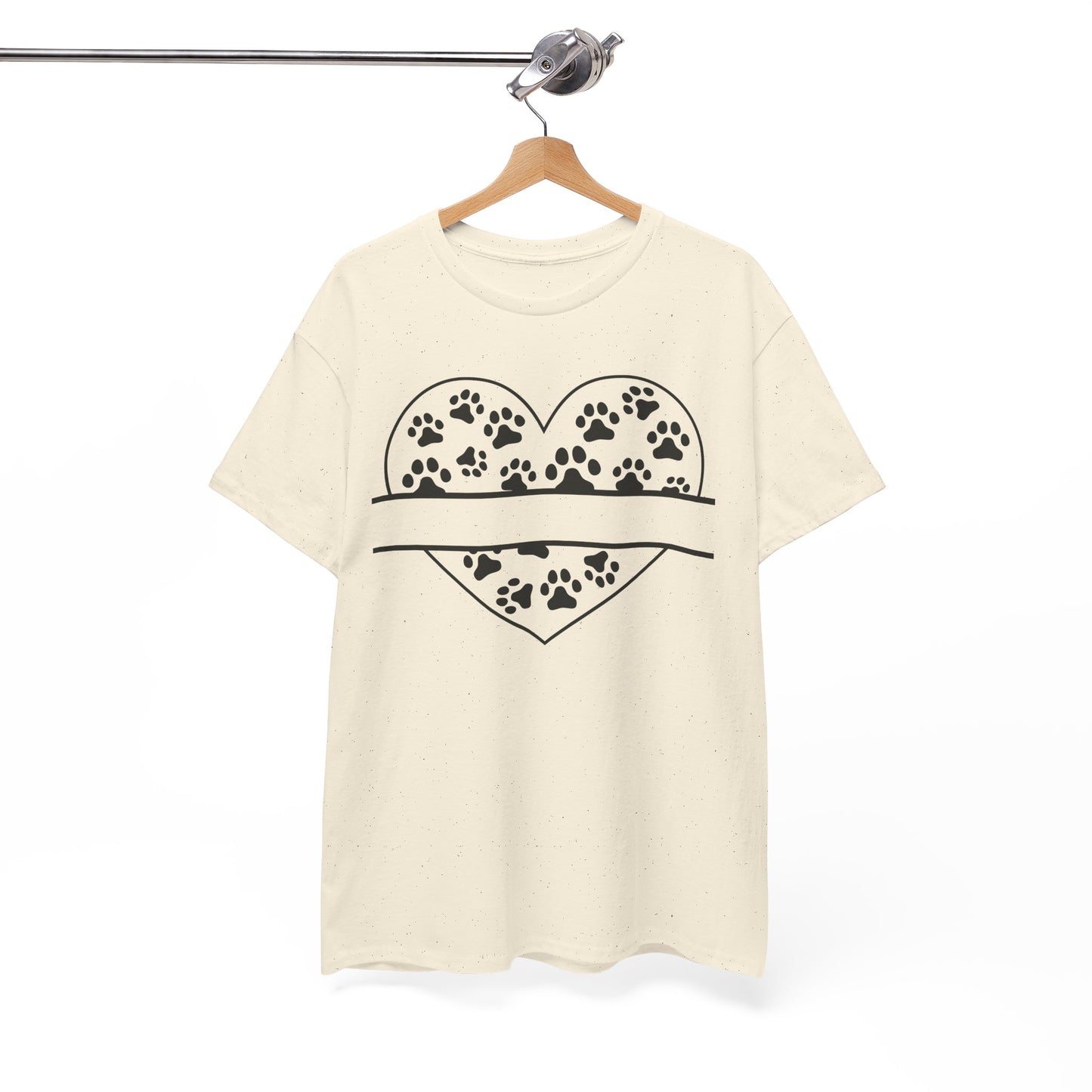 Paw Print Love Tee – Heart Paw Design Shirt for Proud Pet Parents, Dog Moms & Animal Lovers