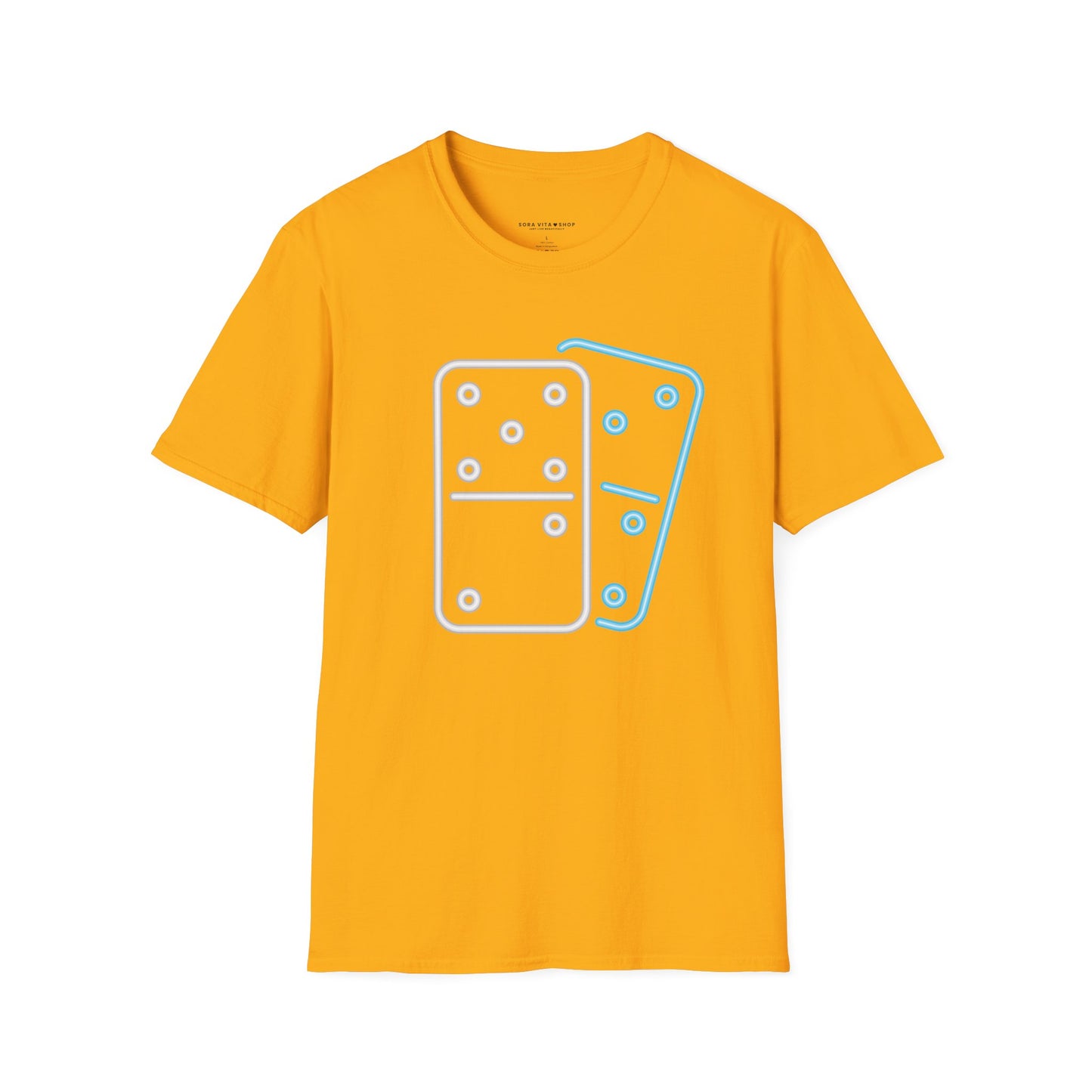 Domino Game Night T‑Shirt Unisex Softstyle Tee | Fun Casual Wear for Gamers, Family Nights & Fall Style