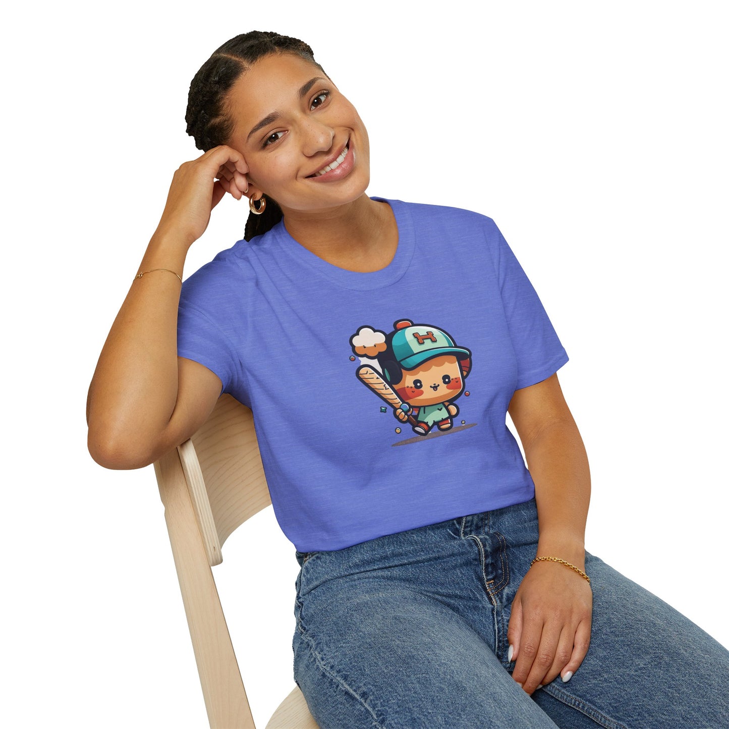 Cute Kid’s Baseball Softstyle Tee | Fun Unisex Comfort for Summer Play, Sports Fans & Everyday Joy