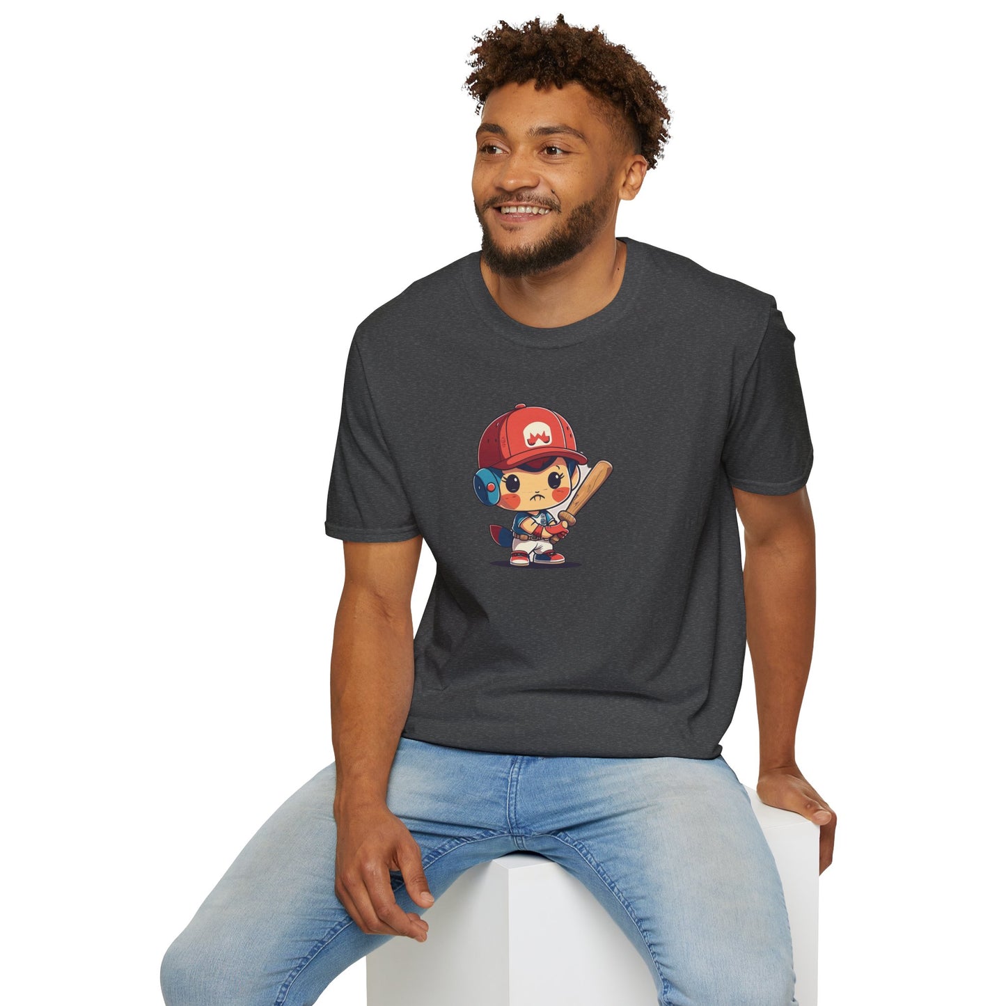 Cute Baseball Kid Softstyle Tee ⚾ | Playful Unisex Comfort for Sports Lovers, Summer Fun & Everyday Joy