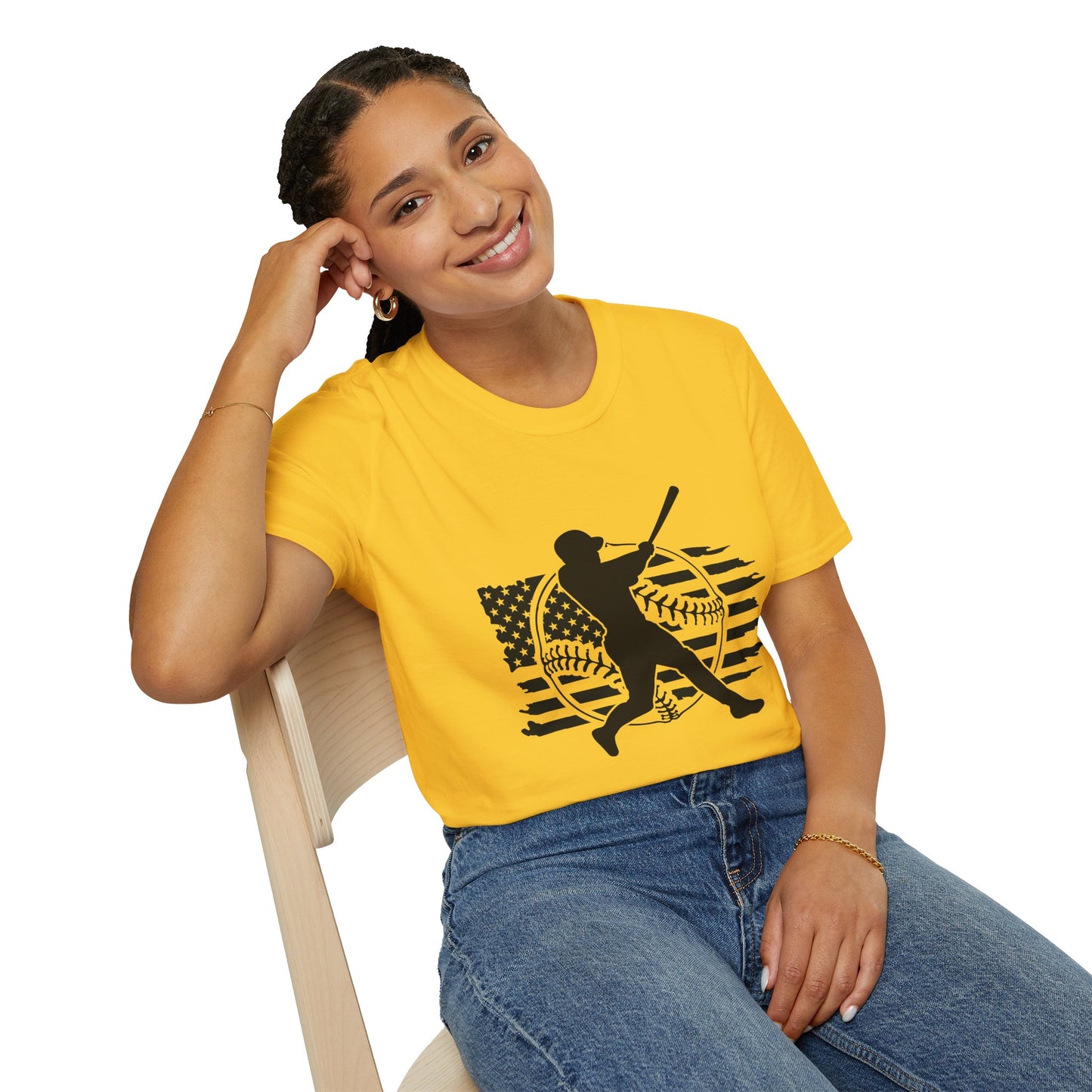 Home Run Comfort – Baseball Fan Unisex Softstyle Tee | All‑Day Wear, Game‑Day Energy, Perfect Gift for Lovers Players