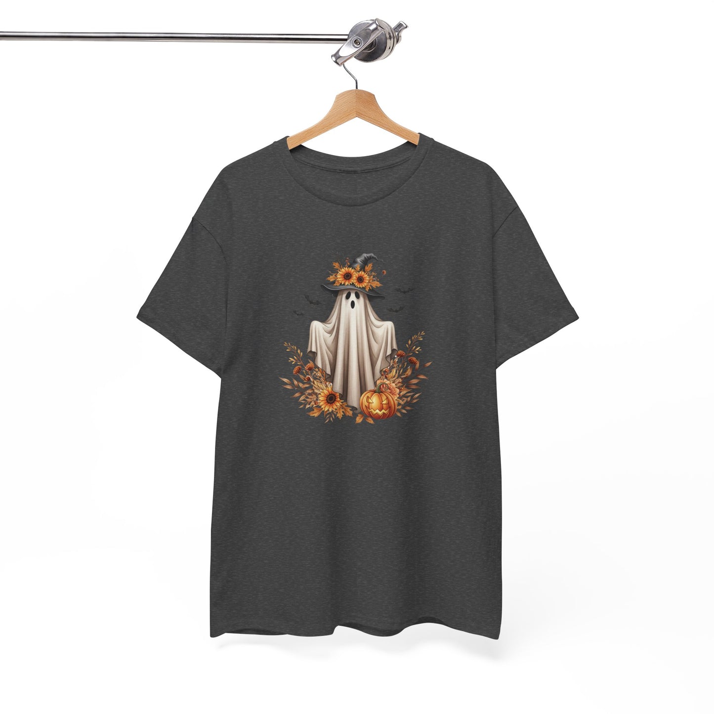 Halloween Ghost Tee – Spooky Autumn Unisex Shirt for Parties, Cozy Fall Days & Festive Fun