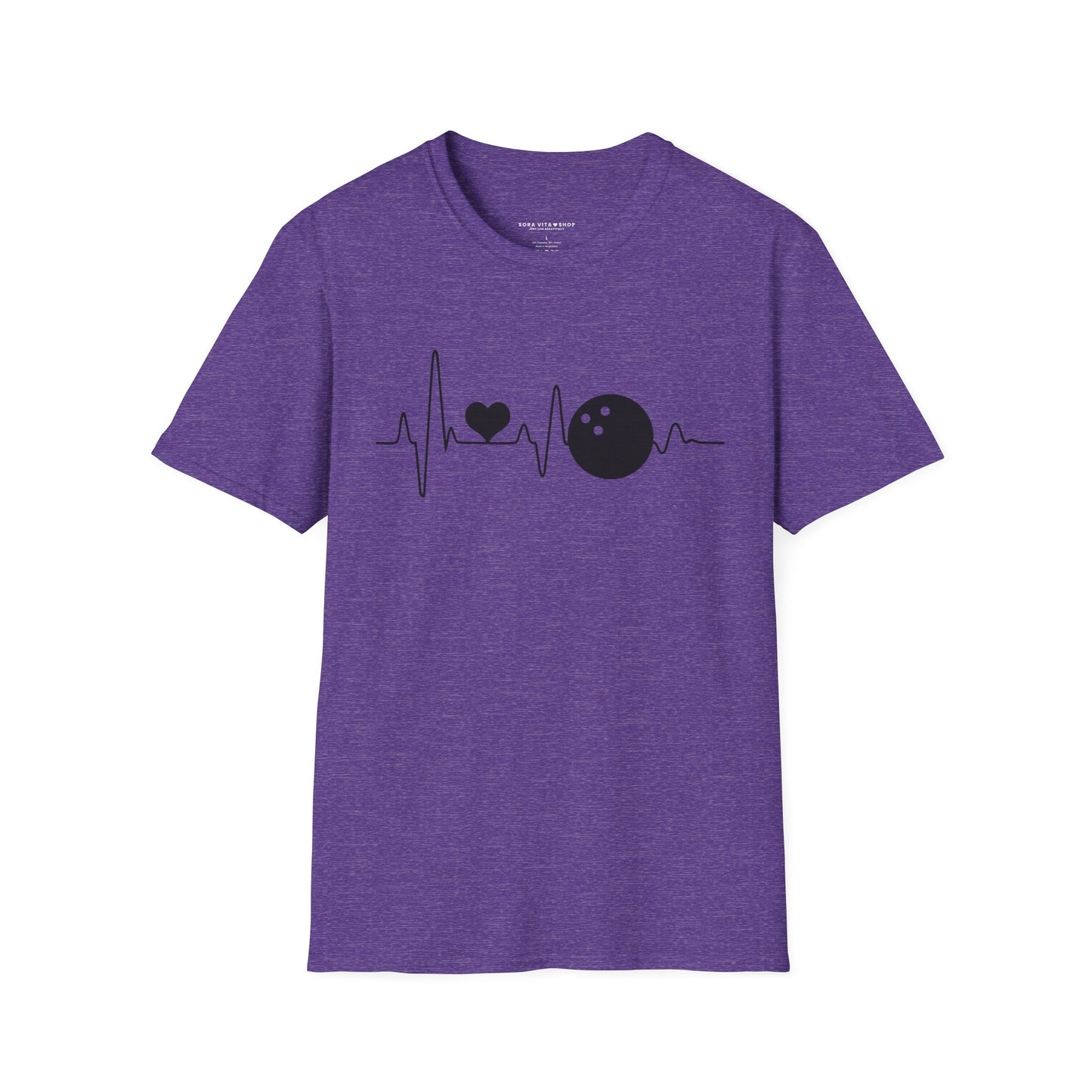 Heartbeat Bowling Softstyle Tee – All‑Day Comfort, Game‑Day Energy, Perfect Gift for Bowlers & Alley Legends