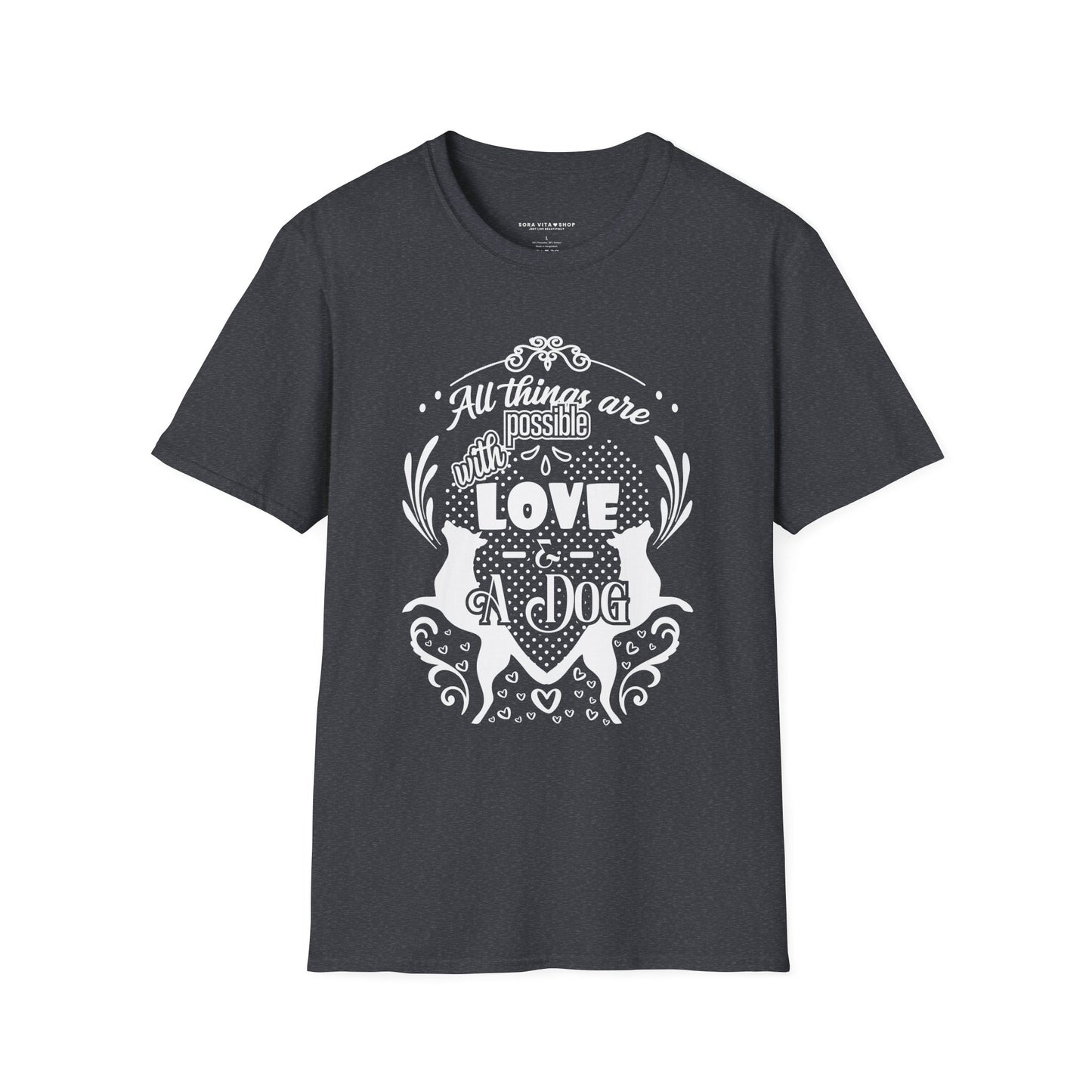 Dog Lover’s Quote Tee | Softstyle Comfort for Pet Parents, Dog Walkers & Everyday Animal Lovers