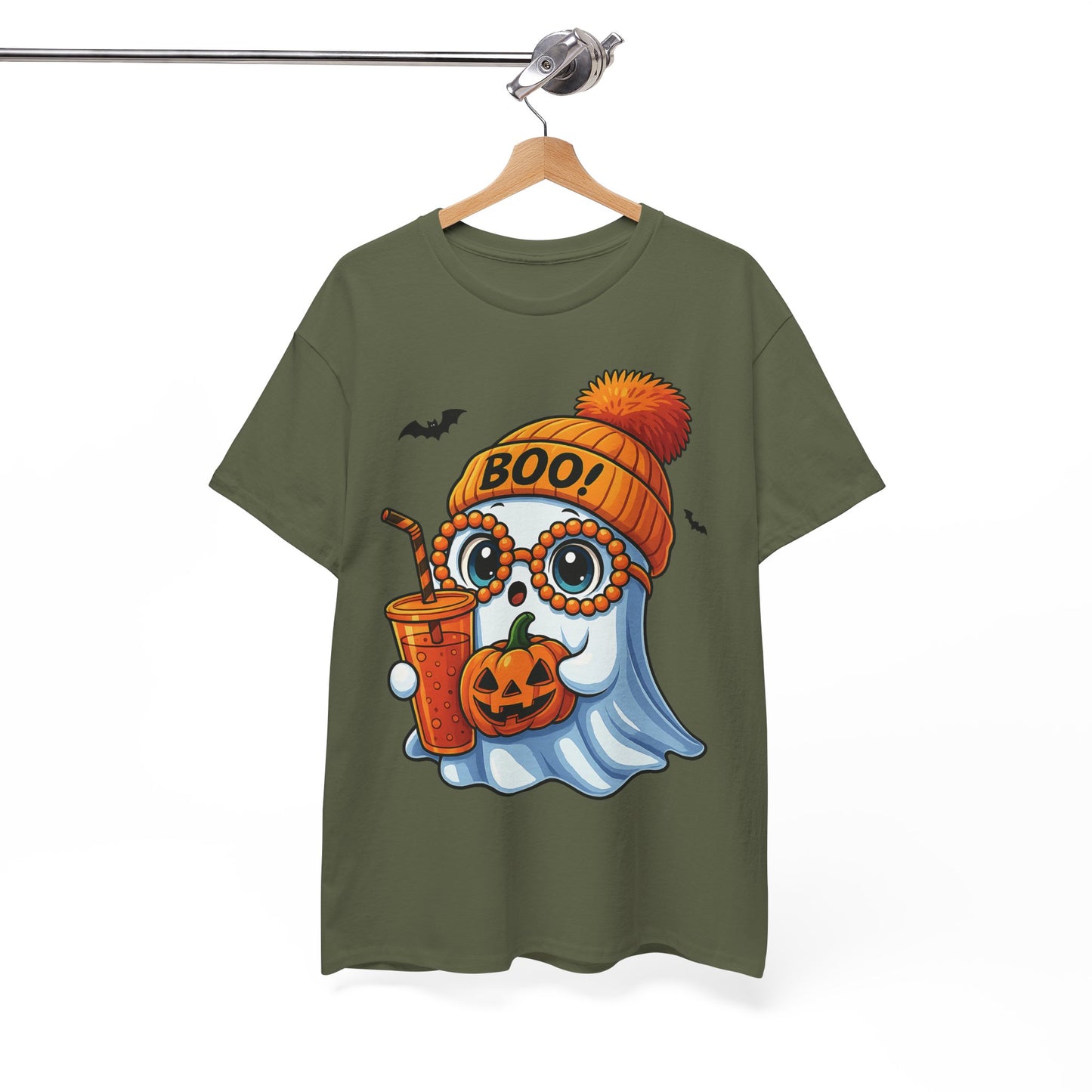 Boo‑tiful Ghost Halloween Tee 👻 | Spooky‑Cute Unisex Heavy Cotton Comfort for Fall Fun & Festive Vibes