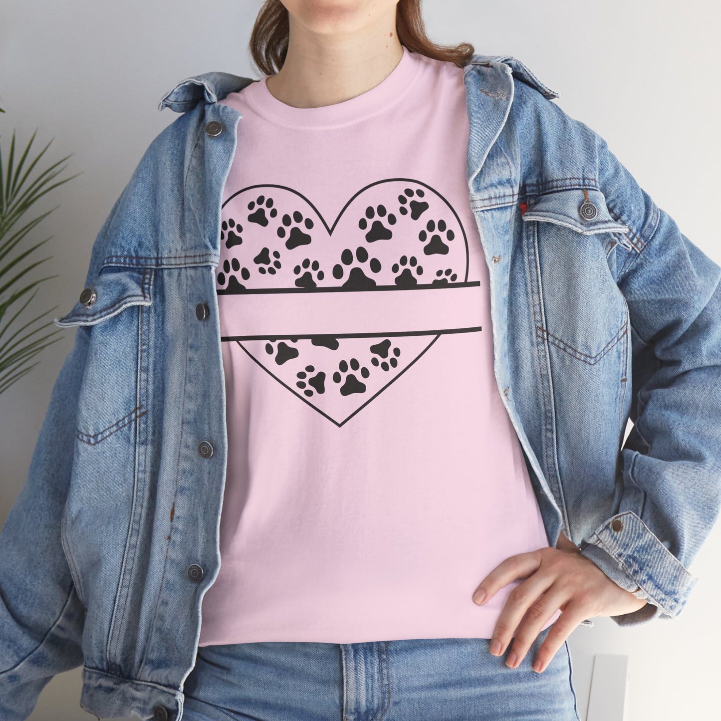 Paw Print Love Tee – Heart Paw Design Shirt for Proud Pet Parents, Dog Moms & Animal Lovers