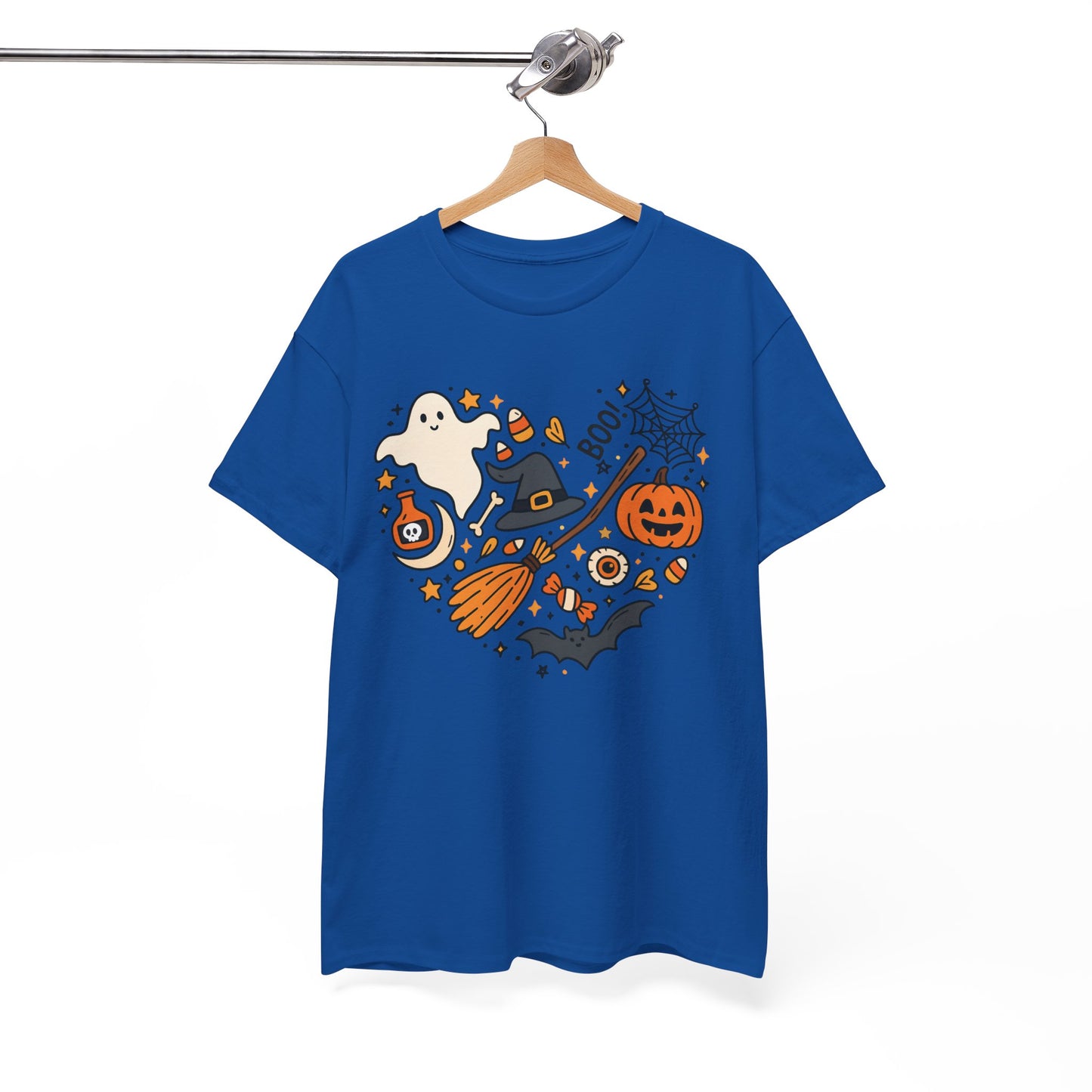 Spooky‑Sweet Halloween Heart Tee | Unisex Heavy Cotton Comfort for Trick‑or‑Treat & Fall Fun