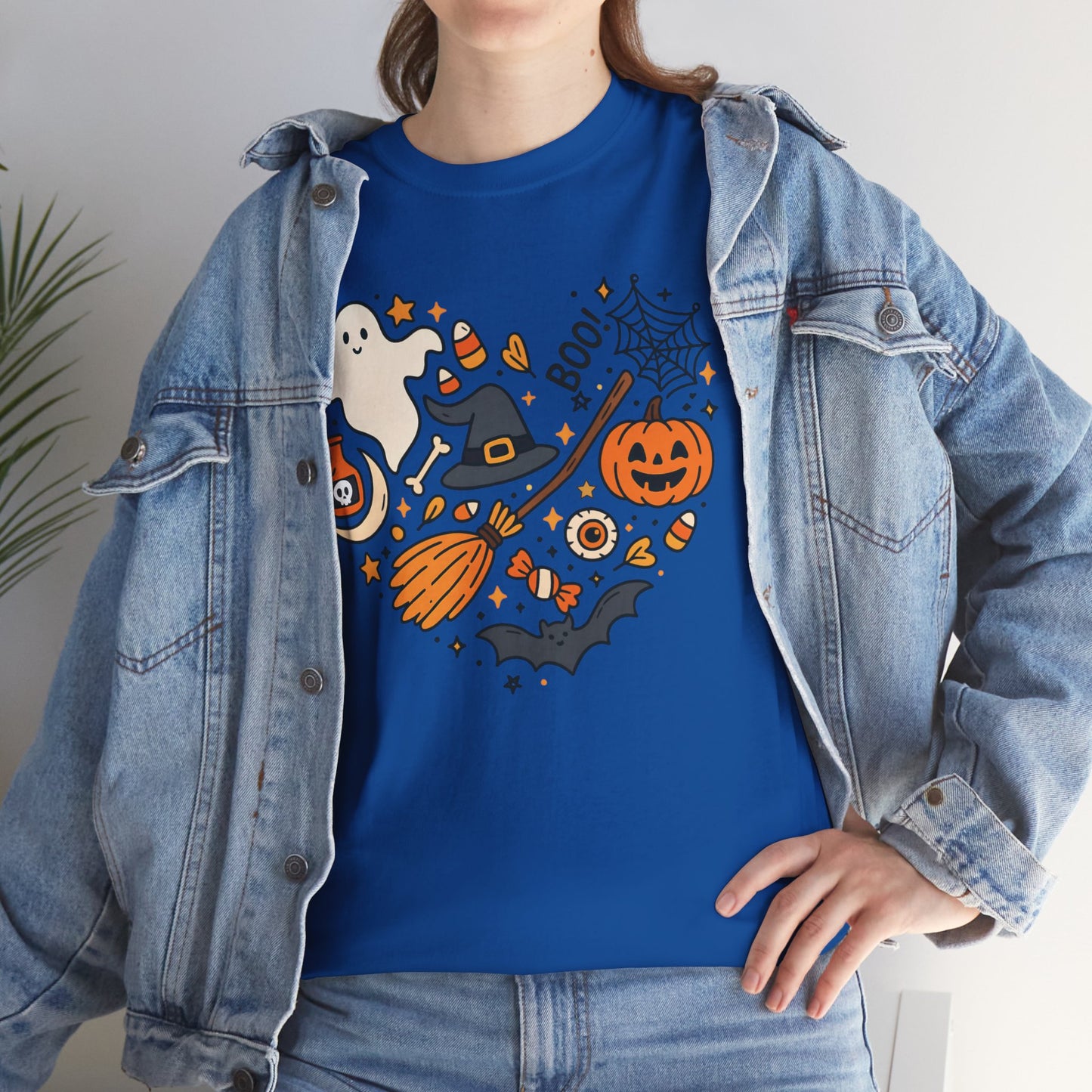 Spooky‑Sweet Halloween Heart Tee | Unisex Heavy Cotton Comfort for Trick‑or‑Treat & Fall Fun
