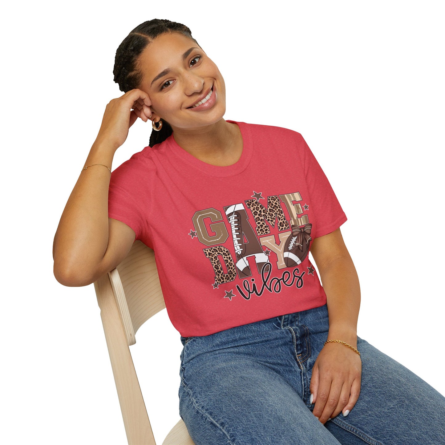 Game Day Vibes Softstyle Tee – All‑Day Comfort, Bold Team Spirit, Perfect for Tailgates, Watch Parties & Sports Fans