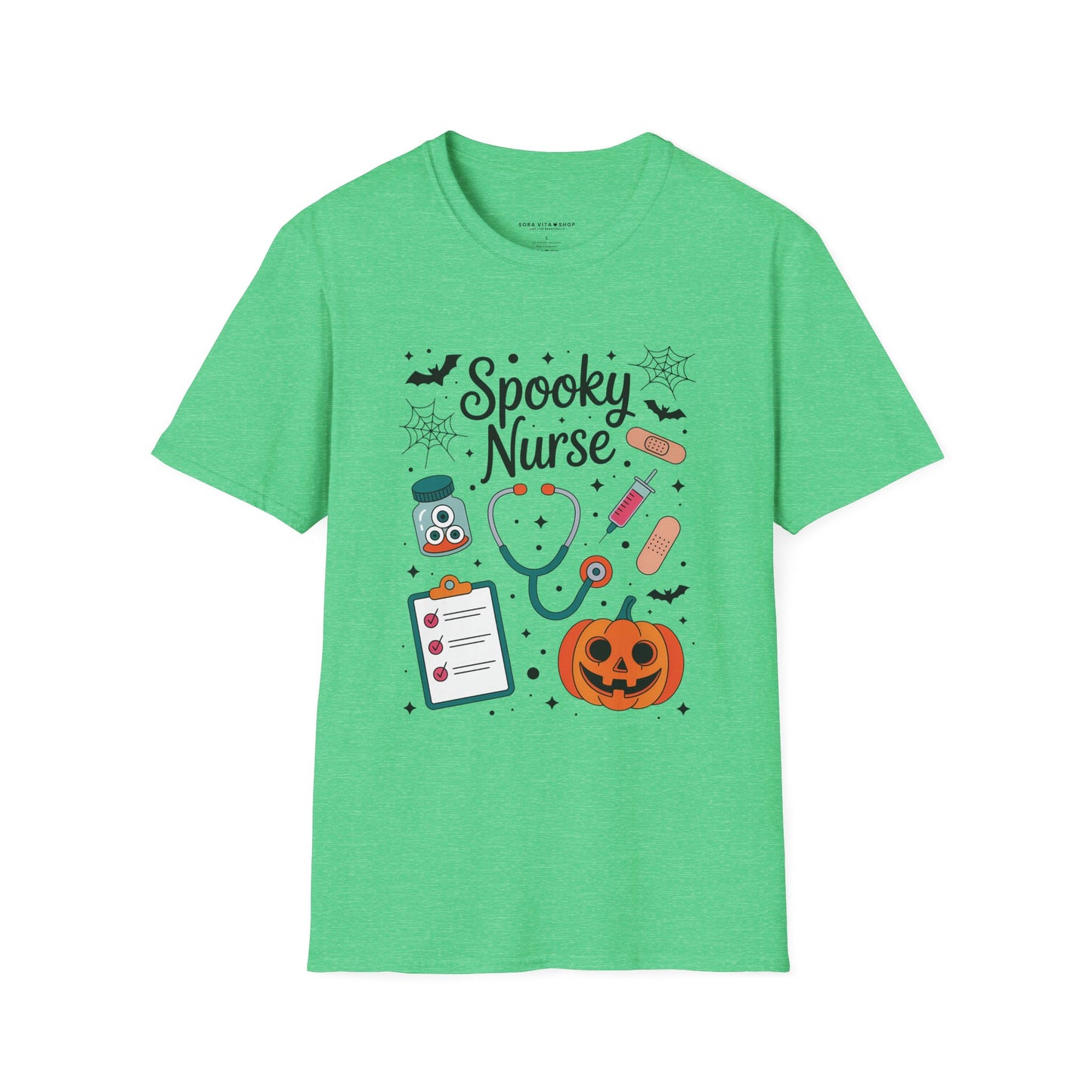 Spooky Nurse Halloween Tee – Funny Medical Staff Shirt for Festive Fall Fun & Costume Parties