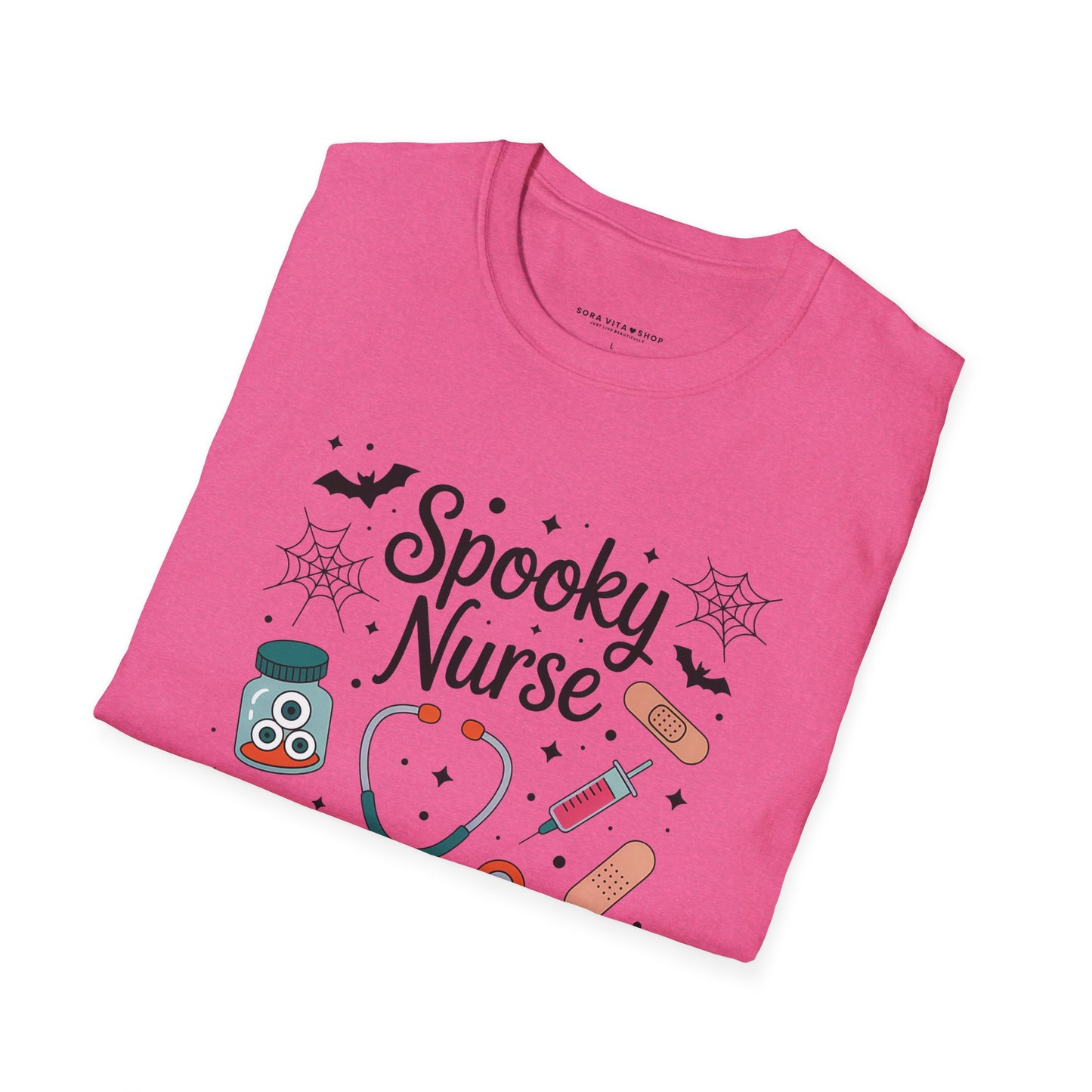Spooky Nurse Halloween Tee – Funny Medical Staff Shirt for Festive Fall Fun & Costume Parties