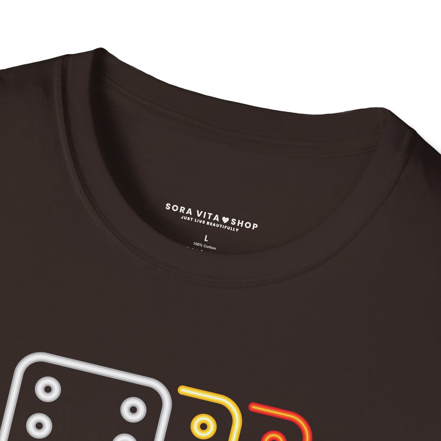 Domino Graphic T‑Shirt Unisex Softstyle Tee for Gamers, Arcade Style & Fun Casual Wear
