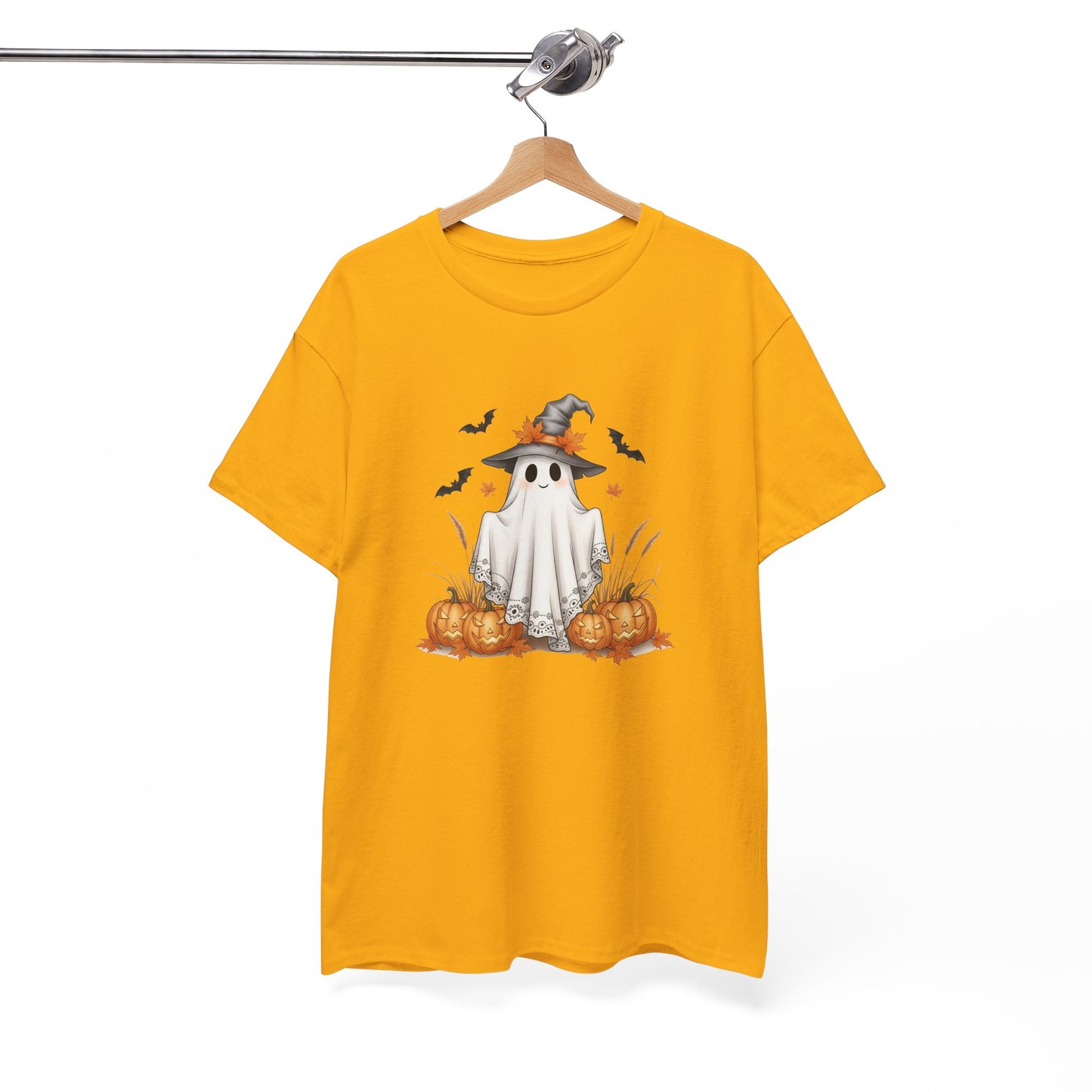 Spooky Ghost Halloween Tee – Festive Unisex Shirt for Parties, Fall Fashion & Pumpkin Season Fun