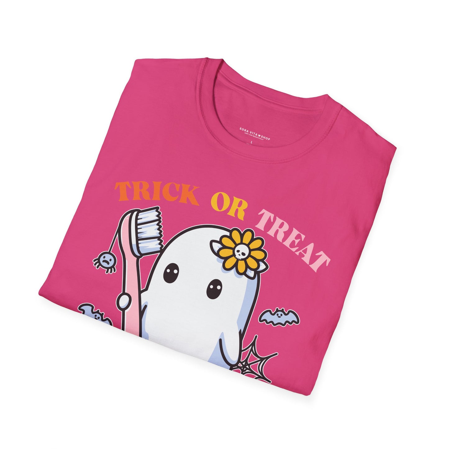 Halloween Tooth Care Ghost Tee – Fun Spooky Season Shirt for Kids & Adults, Trick‑or‑Treat & Party Ready