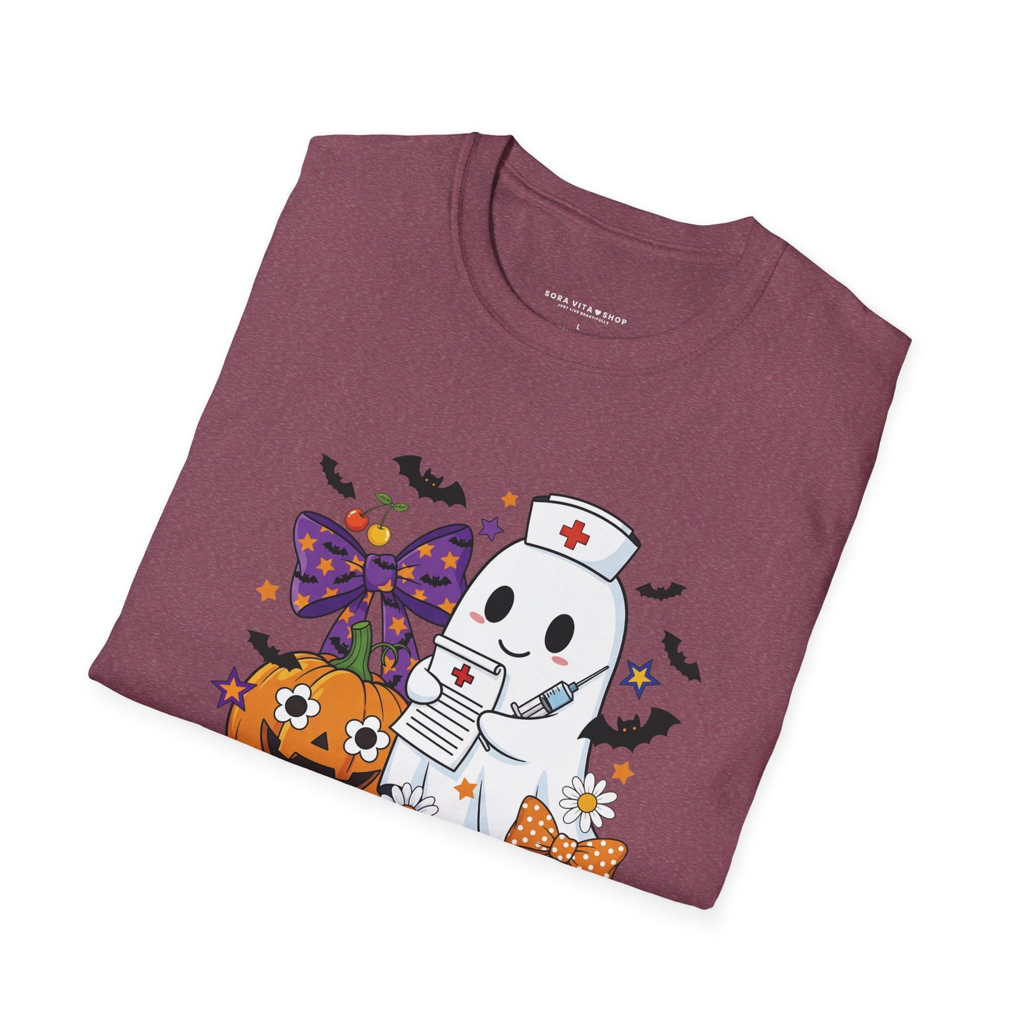Halloween Ghost Tee – Cute & Spooky Unisex Shirt for Trick‑or‑Treat Fun and Fall Festivities
