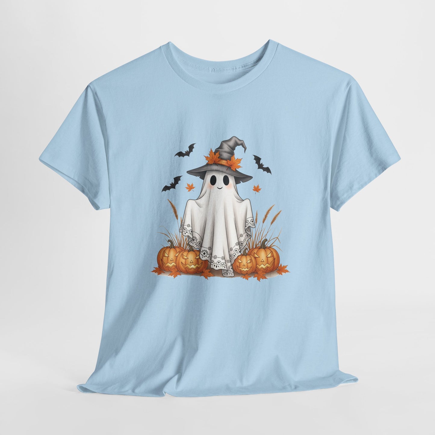 Spooky Ghost Halloween Tee – Festive Unisex Shirt for Parties, Fall Fashion & Pumpkin Season Fun