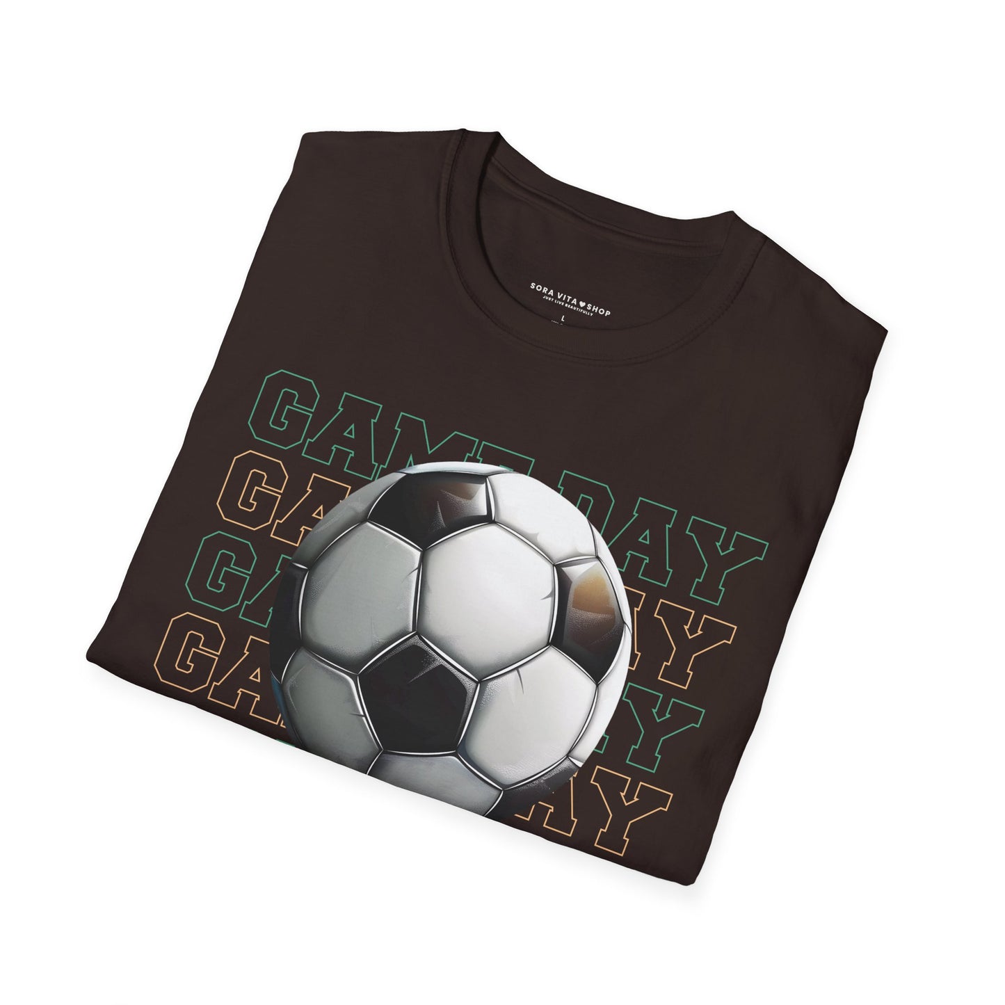 Game Day Vibes T‑Shirt – Soccer Fan Tee for Match Day Energy, Comfort & Team Spirit