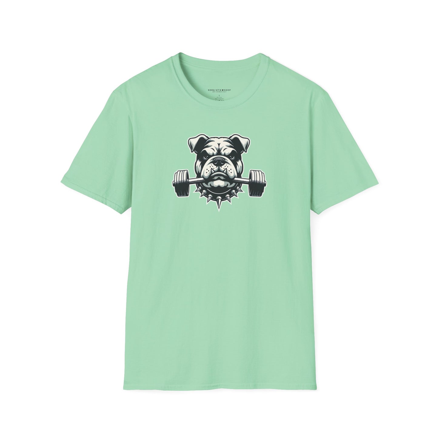 Fitness Bulldog Tee | Unisex Softstyle Comfort for Dog Lovers, Gym Warriors & Everyday Style