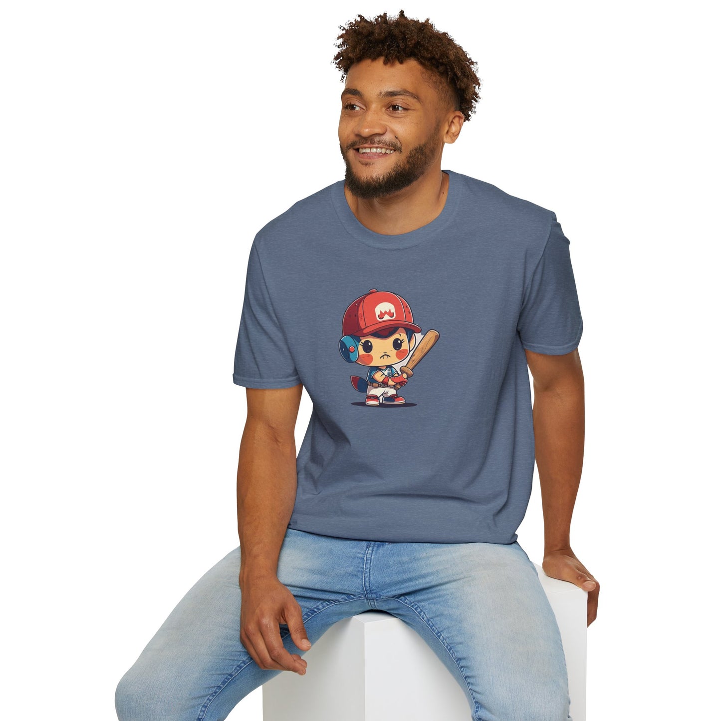 Cute Baseball Kid Softstyle Tee ⚾ | Playful Unisex Comfort for Sports Lovers, Summer Fun & Everyday Joy